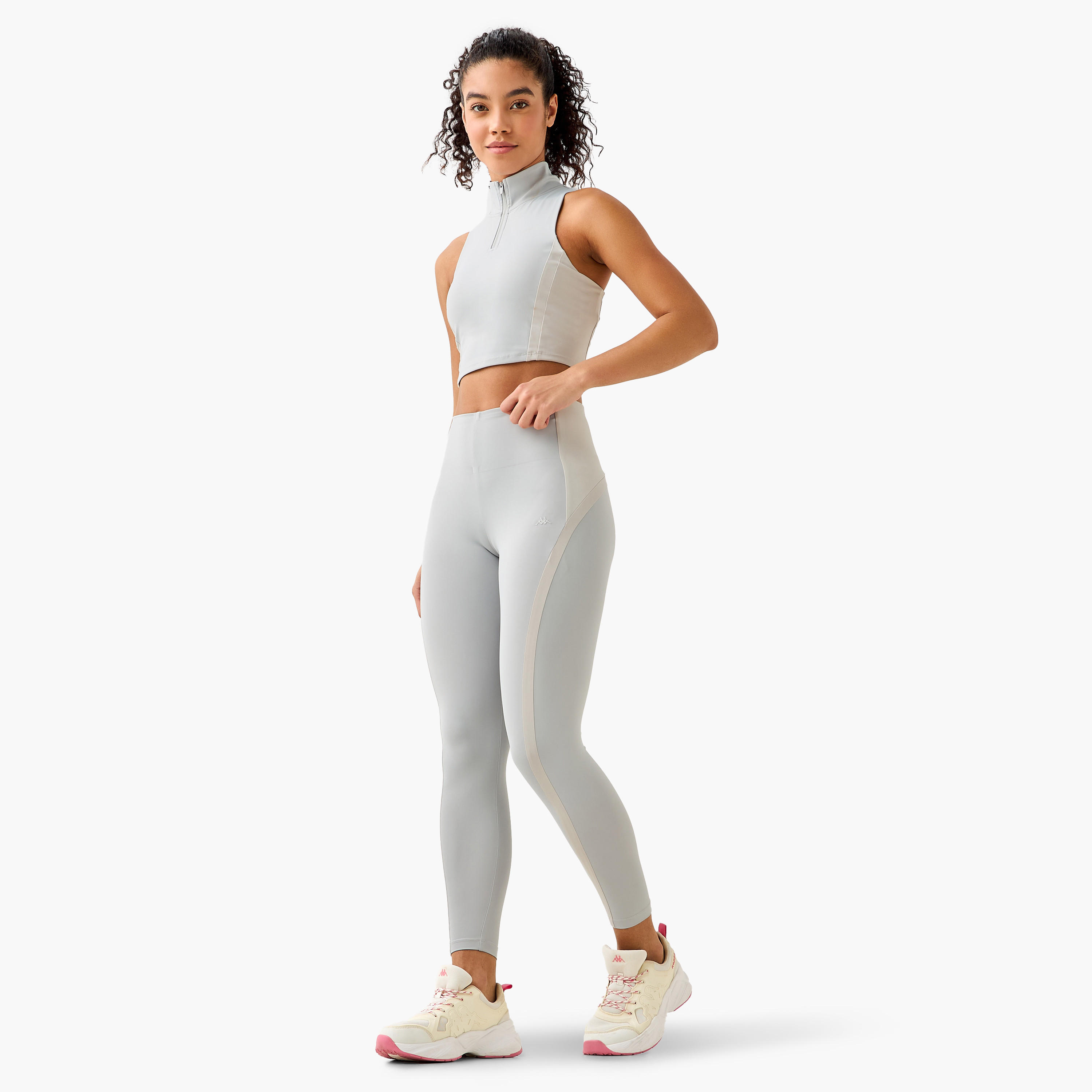 بنطلون ليقنز بتصميم قوالب ملونة للنساء من كابا-sports-women-clothing-activewearleggings-image-3