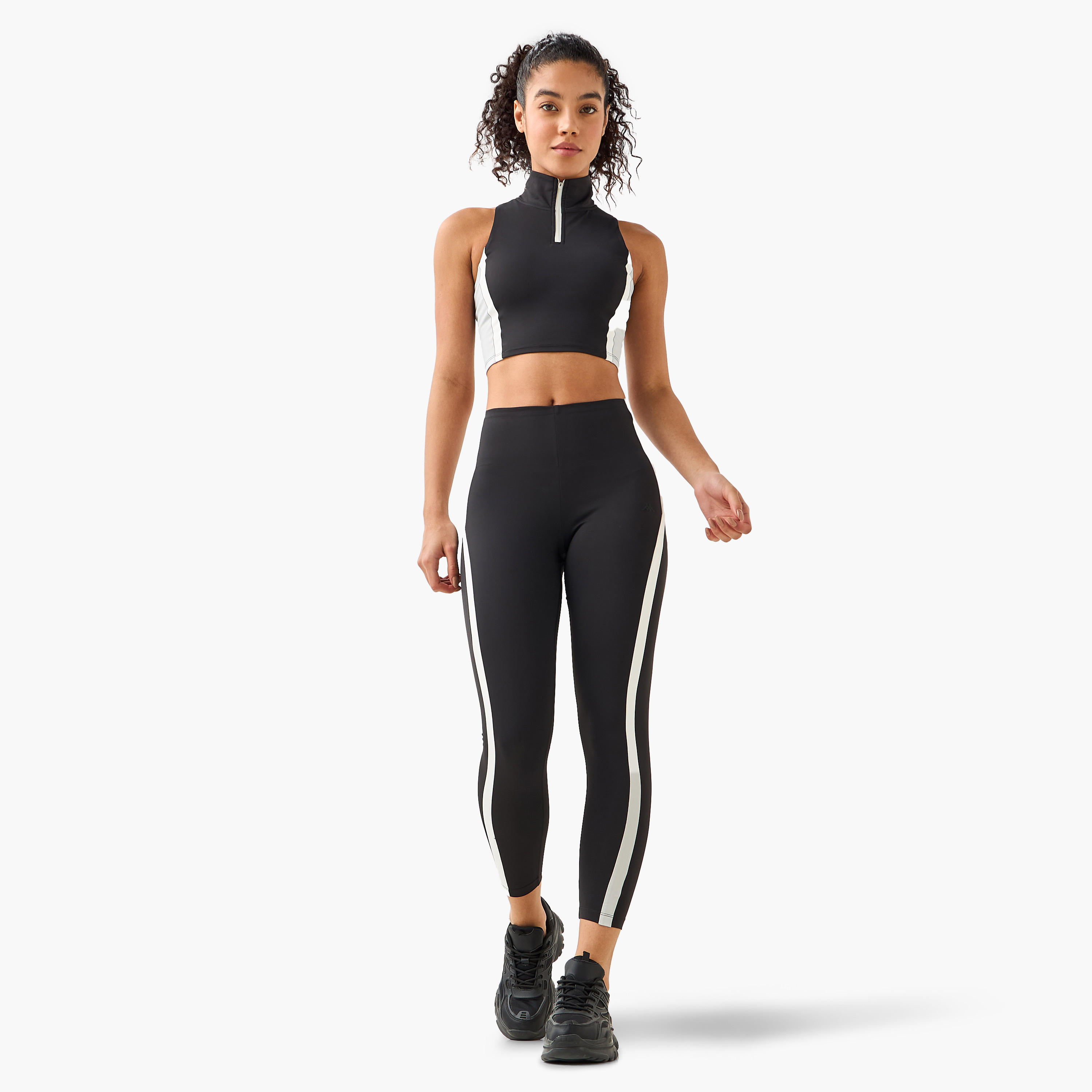 بنطلون ليقنز بتصميم قوالب ملونة للنساء من كابا-sports-women-clothing-activewearleggings-image-3