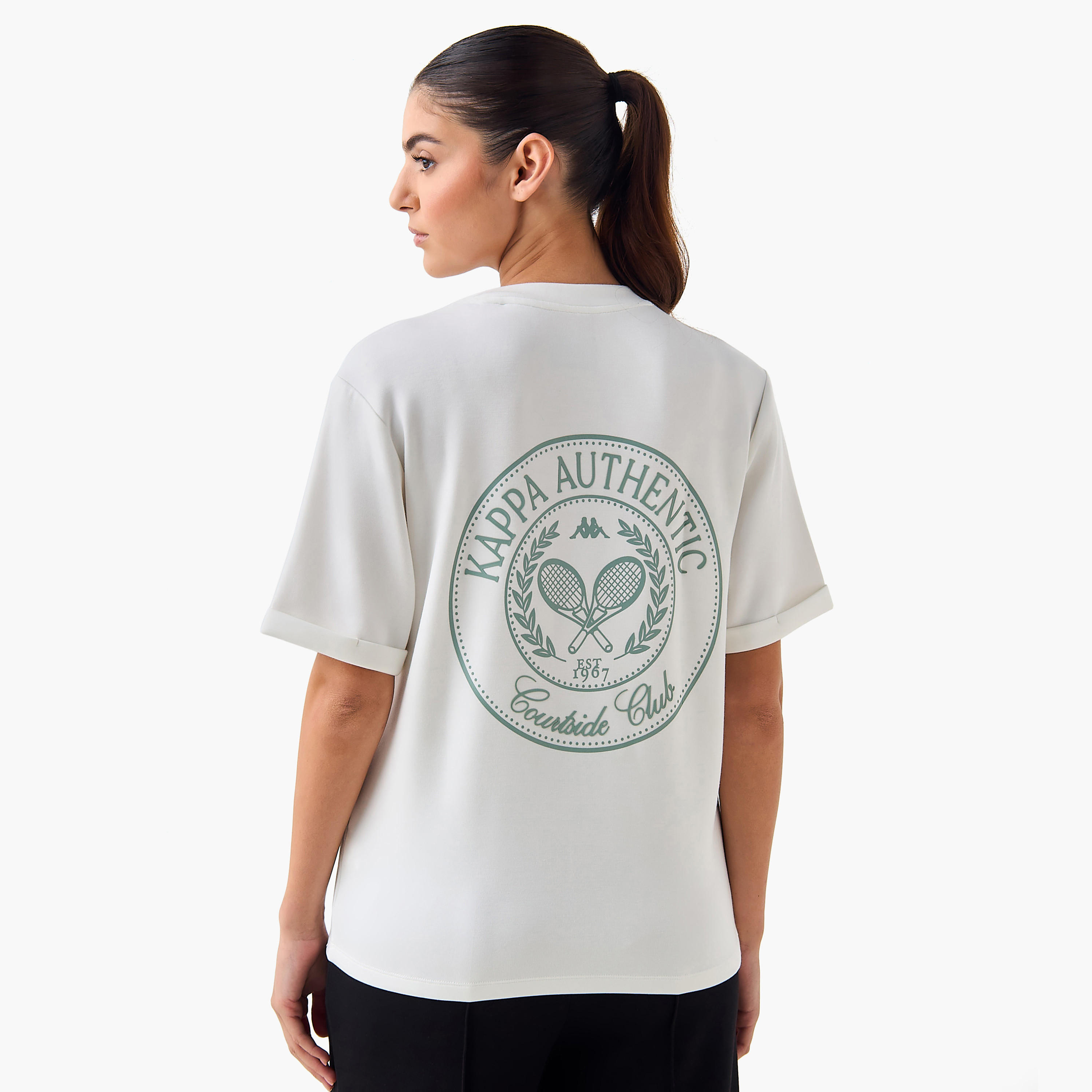 Kappa Women Graphic Print T-shirt-women-clothing-tshirts-image-3