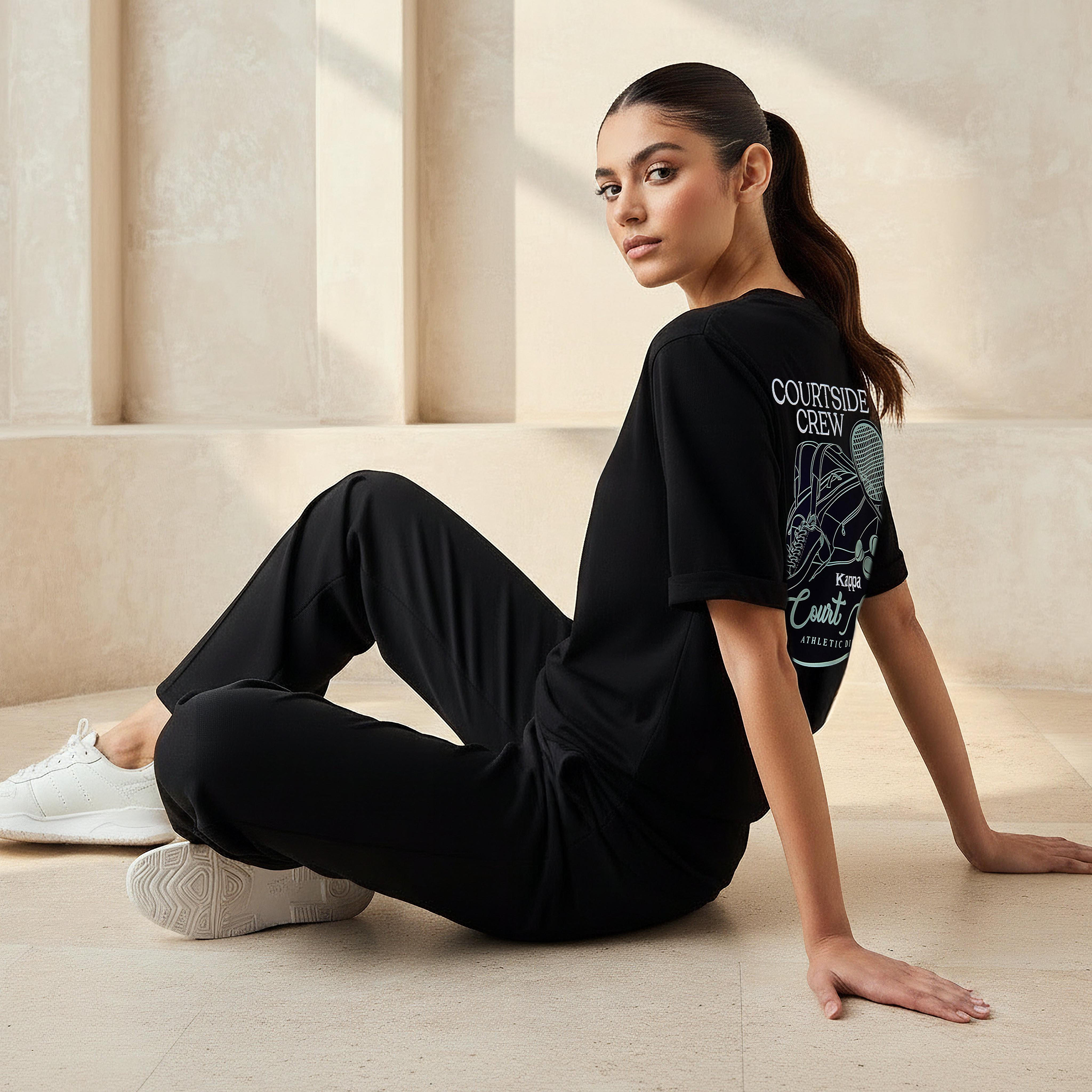 Kappa Women Graphic Print T-shirt-women-clothing-tshirts-image-3