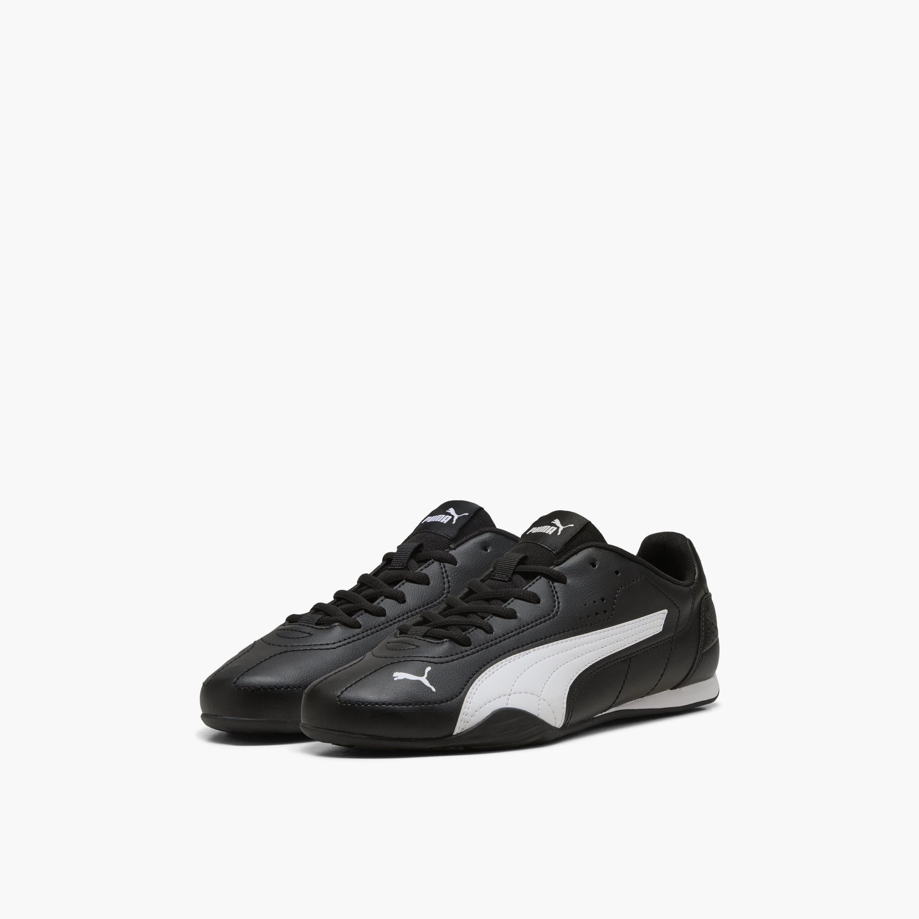 Puma Men Catch Leather Lace-Up Low Ankle Sneakers-sports-men-shoes-image-1