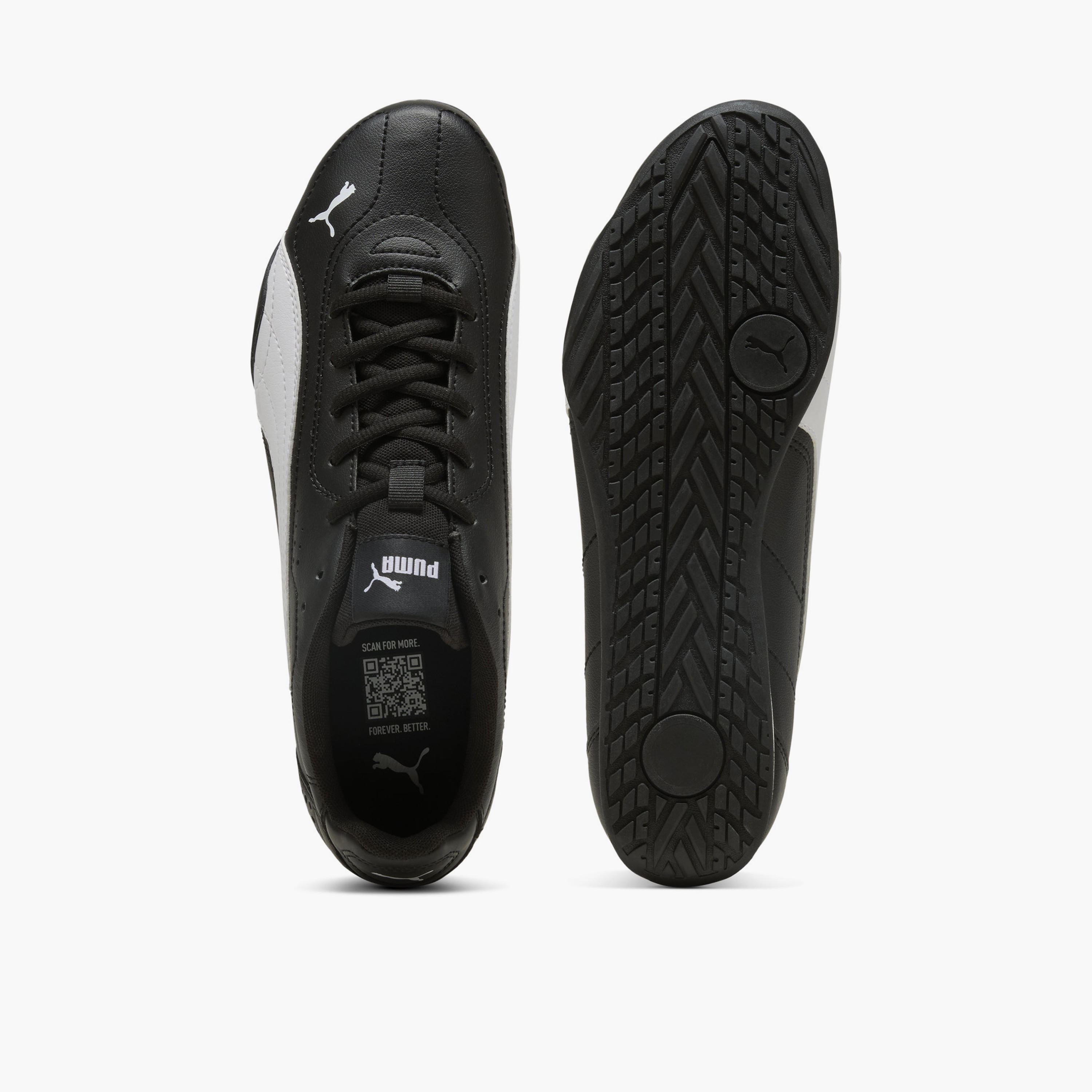 Puma Men Catch Leather Lace-Up Low Ankle Sneakers-sports-men-shoes-image-4