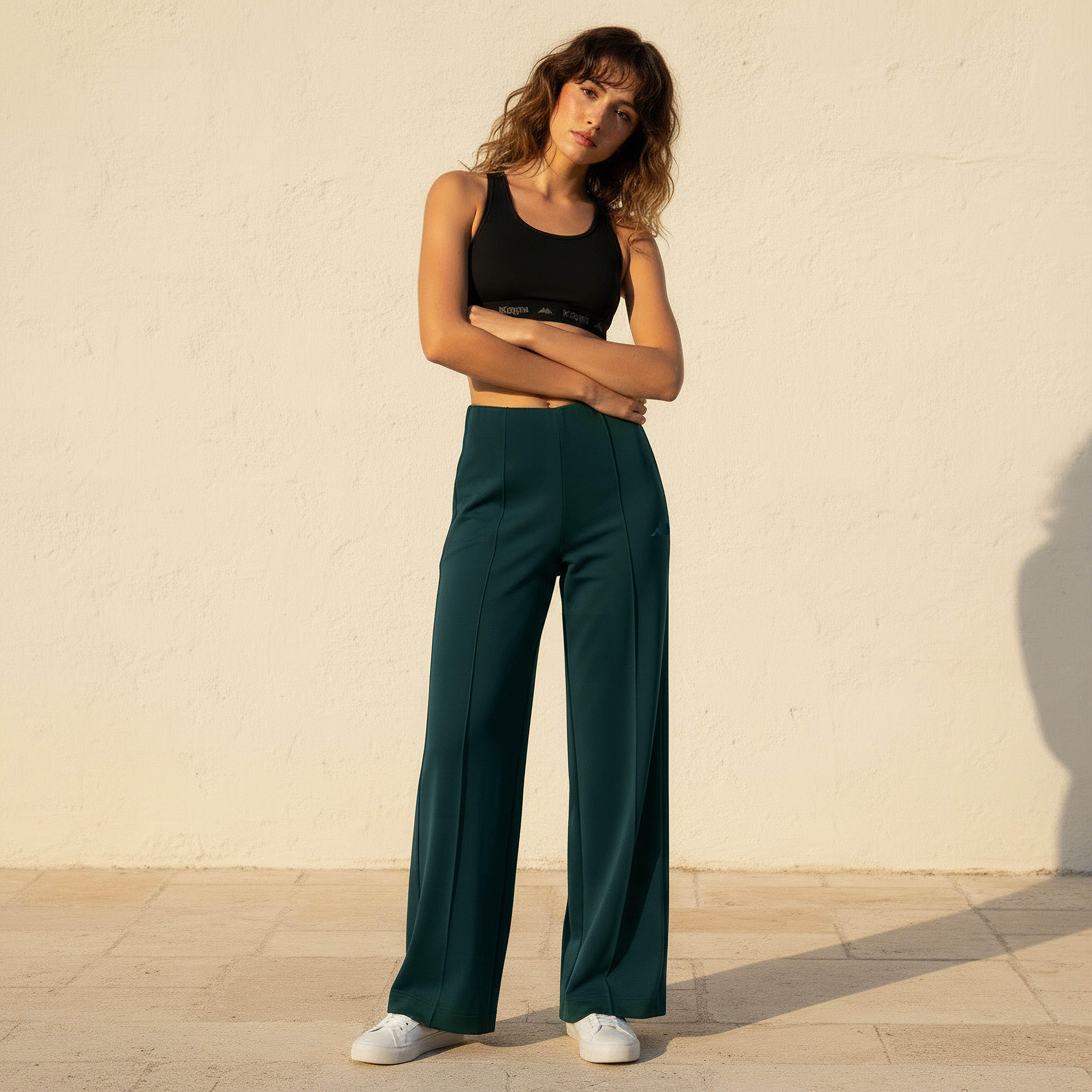 بنطلون رياضي ناعم الملمس وقابل للتمدد في اتجاهين للنساء من كابا-women-clothing-bottoms-joggers-image-5