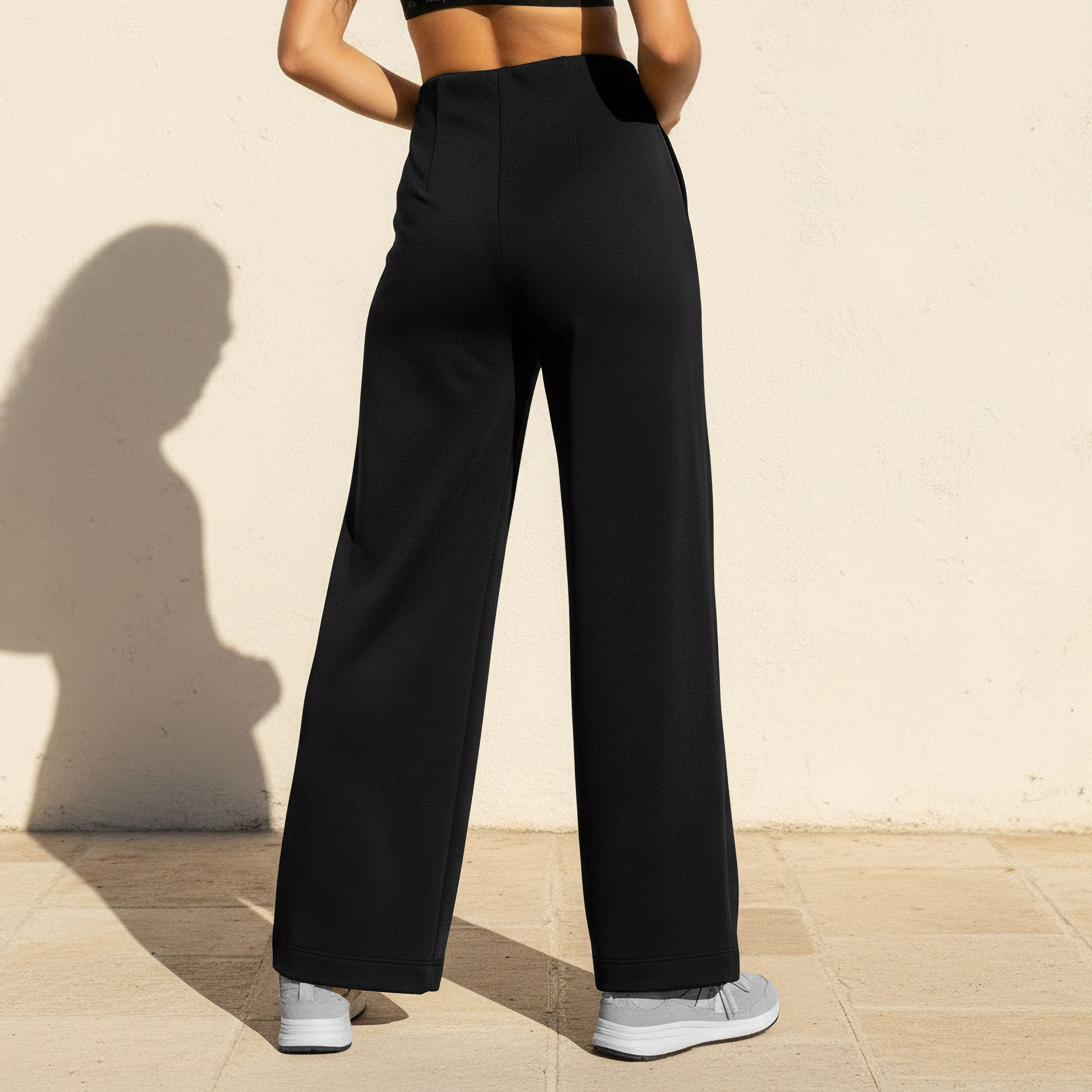 بنطلون رياضي ناعم الملمس وقابل للتمدد في اتجاهين للنساء من كابا-women-clothing-bottoms-joggers-image-2