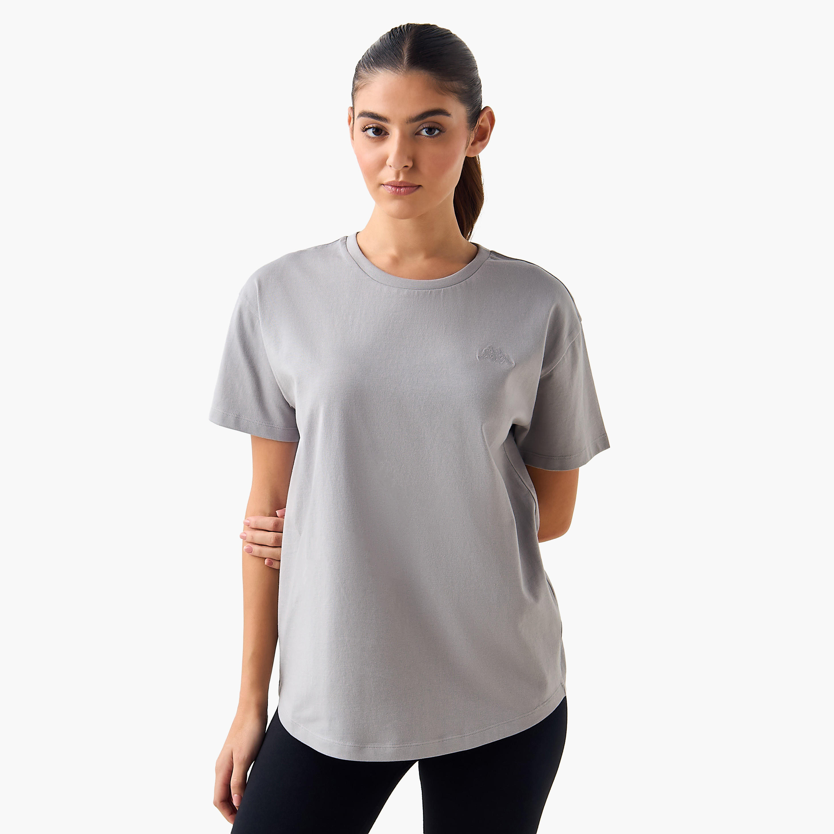 تيشيرت بتطريز شعار للنساء من كابا-women-clothing-tshirts-image-3