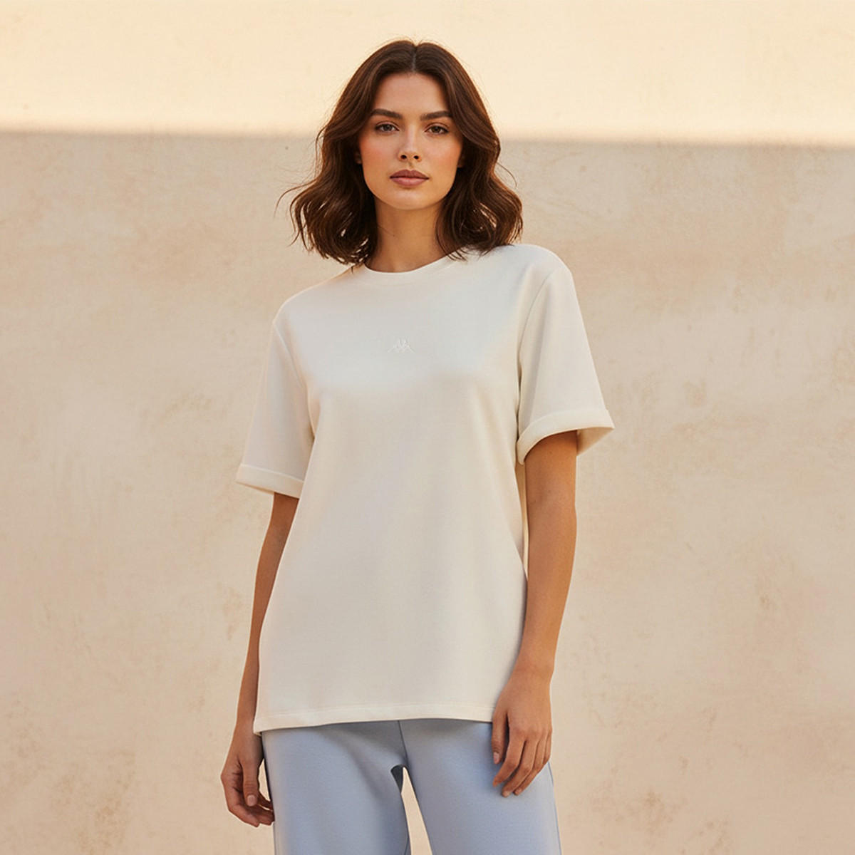 تيشيرت بطبعات قابل للتمدد في اتجاهين من كابا-women-clothing-tshirts-image-1