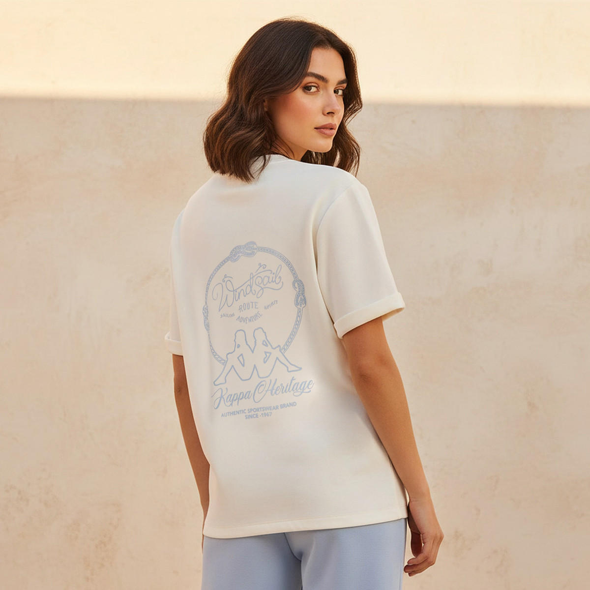تيشيرت بطبعات قابل للتمدد في اتجاهين من كابا-women-clothing-tshirts-image-4