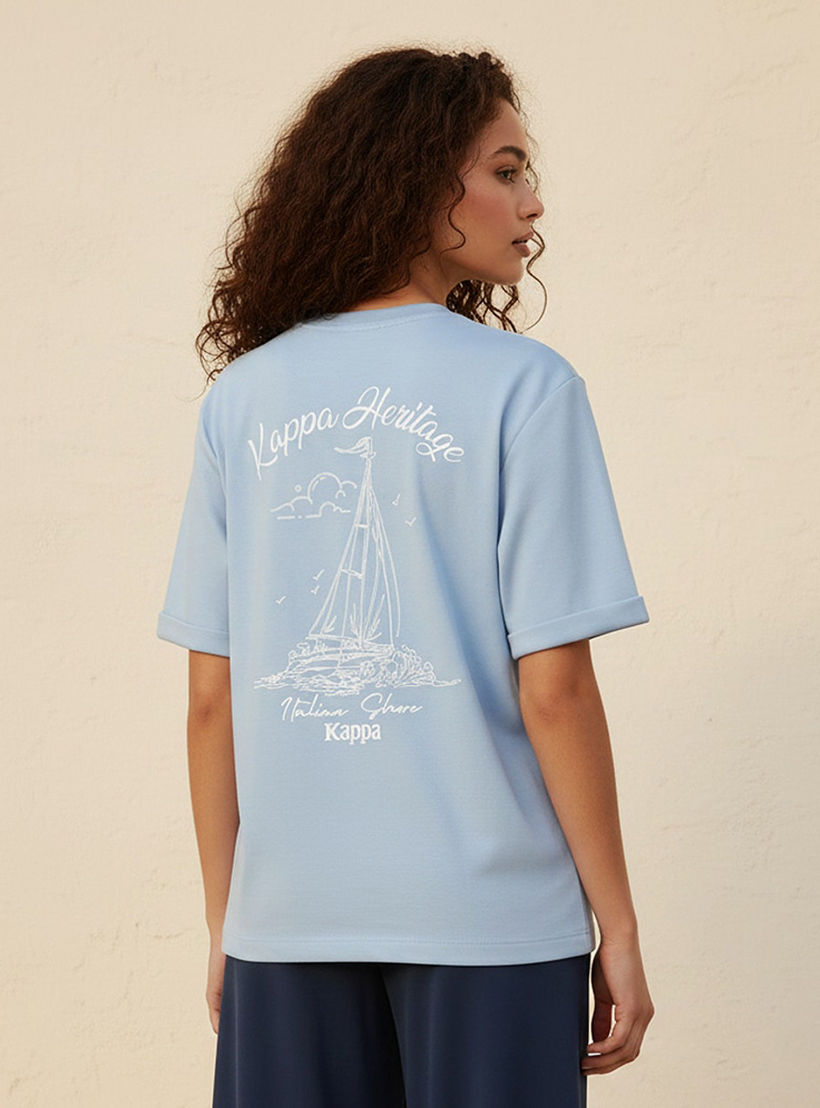 تيشيرت بطبعات قابل للتمدد في اتجاهين من كابا-women-clothing-tshirts-image-4