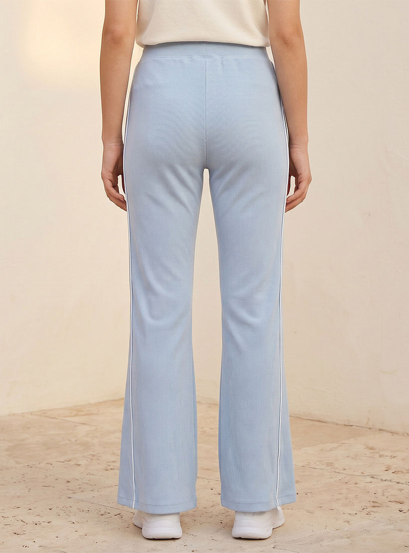 Kappa 2 Way Stretch Ribbed Wide Leg Pants-women-clothing-bottoms-joggers-image-4