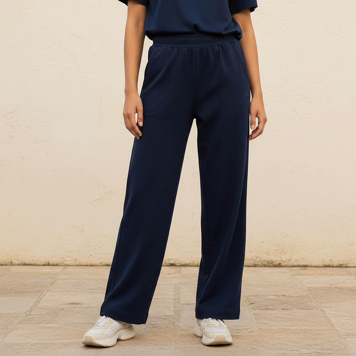 Kappa Women Elasticated Waist Wide Leg Pants-women-clothing-bottoms-joggers-image-1