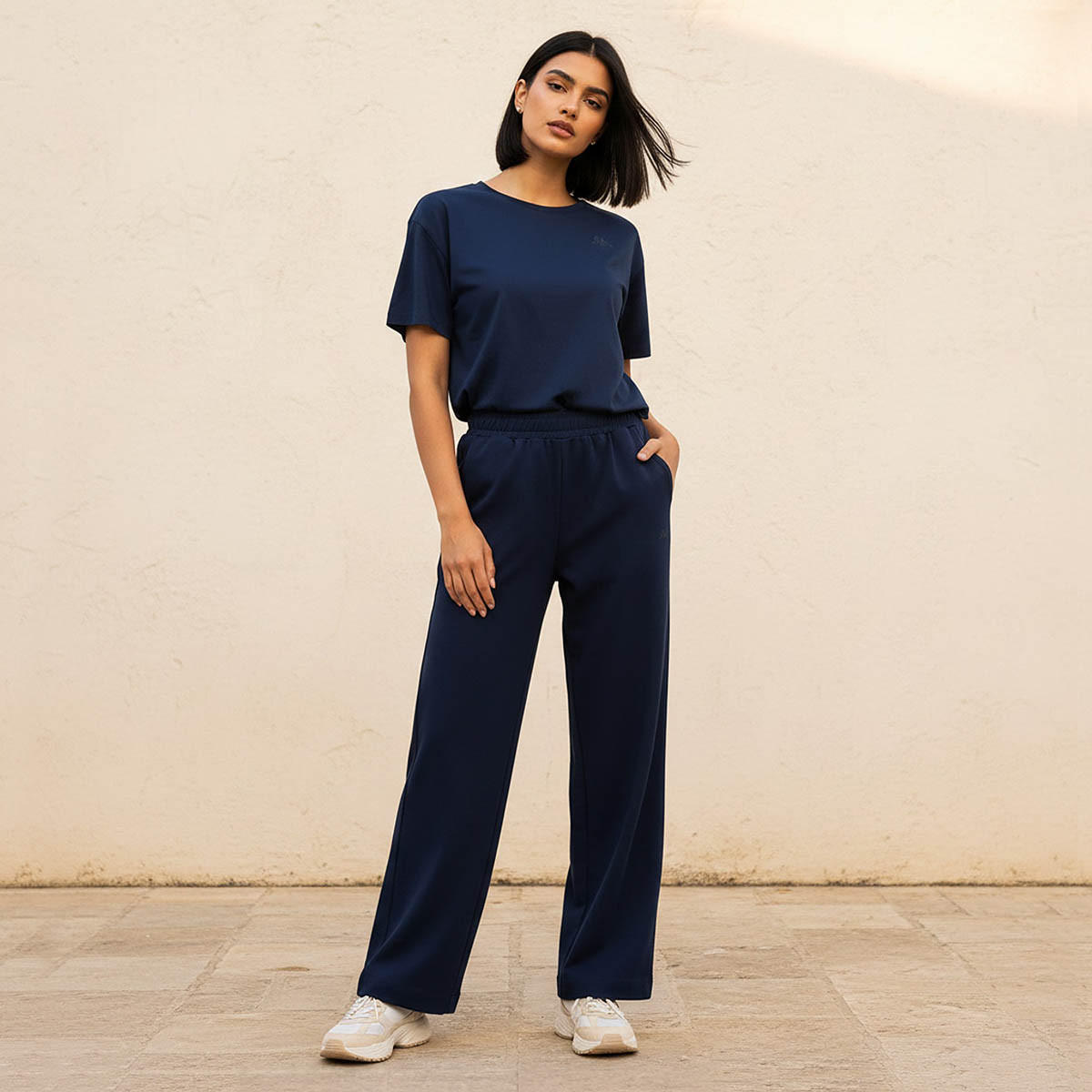 Kappa Women Elasticated Waist Wide Leg Pants-women-clothing-bottoms-joggers-image-3