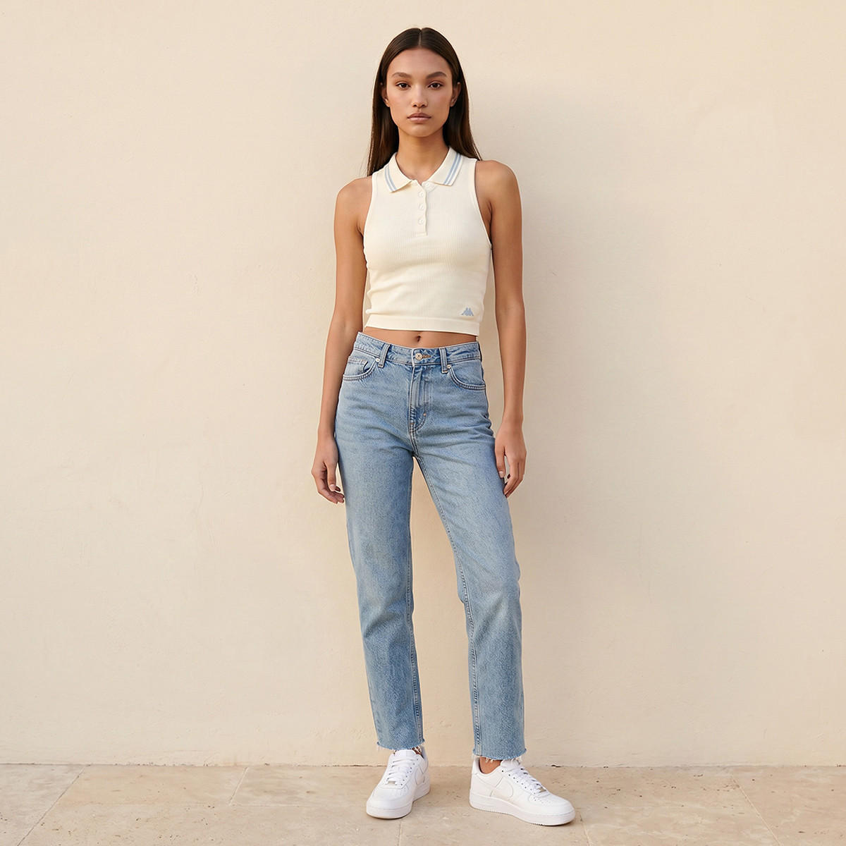 تيشيرت بولو بدون أكمام من كابا-women-clothing-tshirts-image-3