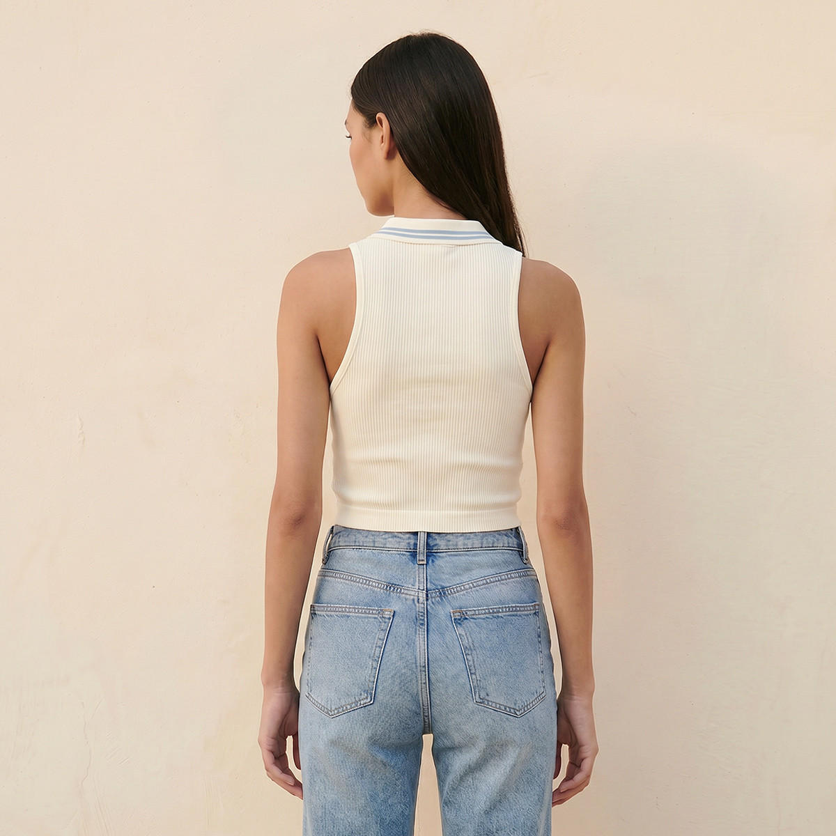 تيشيرت بولو بدون أكمام من كابا-women-clothing-tshirts-image-4