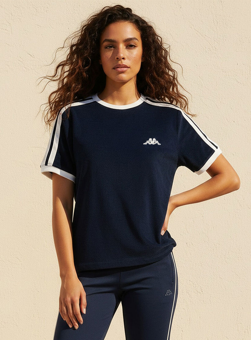 Kappa Logo Embroidered T-shirt-sports-women-clothing-tshirtsandvests-image-6