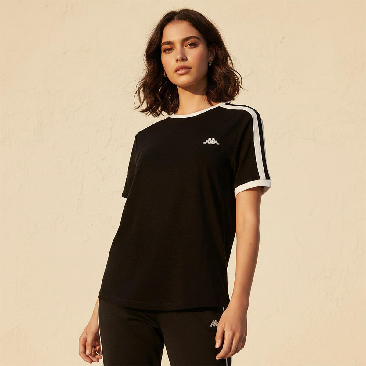 Kappa Logo Embroidered T-shirt-women-clothing-tshirts-image-1