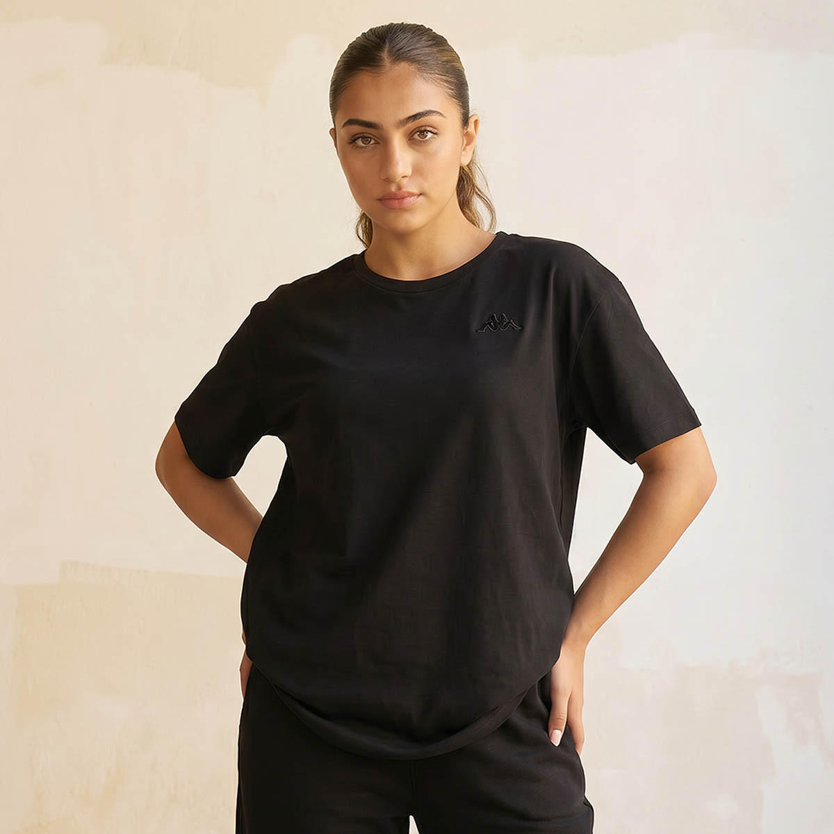 Kappa Women Logo Embroidered T-shirt-women-clothing-tshirts-image-1