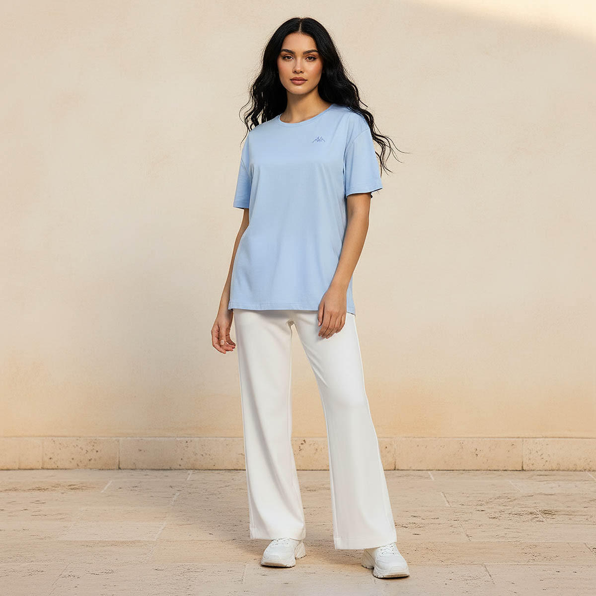 Kappa Women Logo Embroidered T-shirt-women-clothing-tshirts-image-3