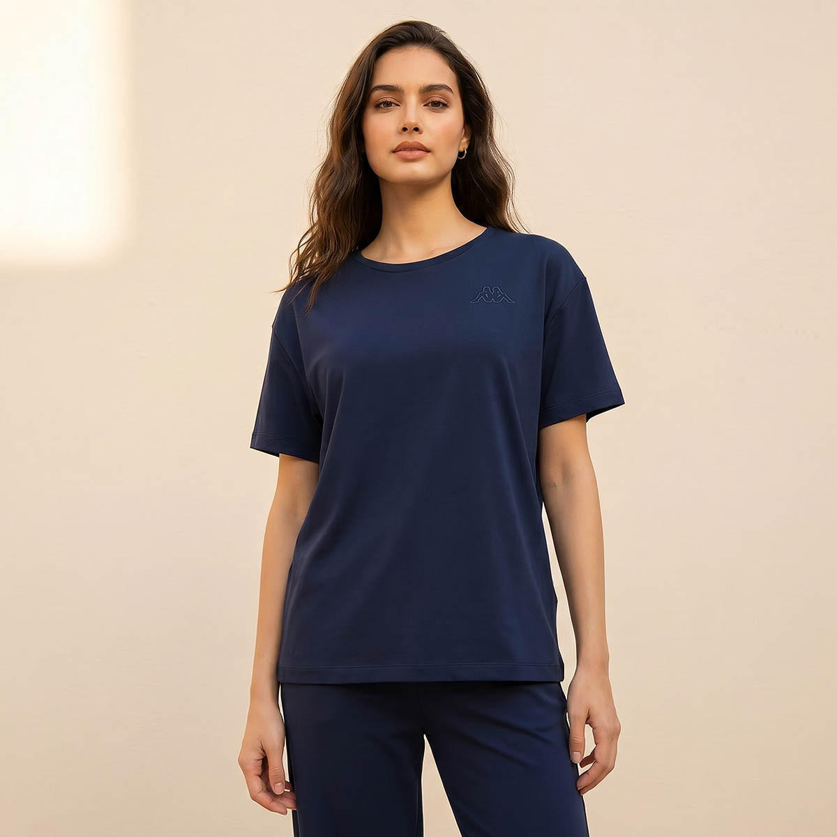 Kappa Women Logo Embroidered T-shirt-women-clothing-tshirts-image-1