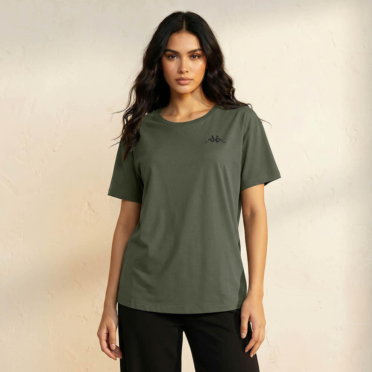 Kappa Women Logo Embroidered T-shirt-women-clothing-tshirts-image-1