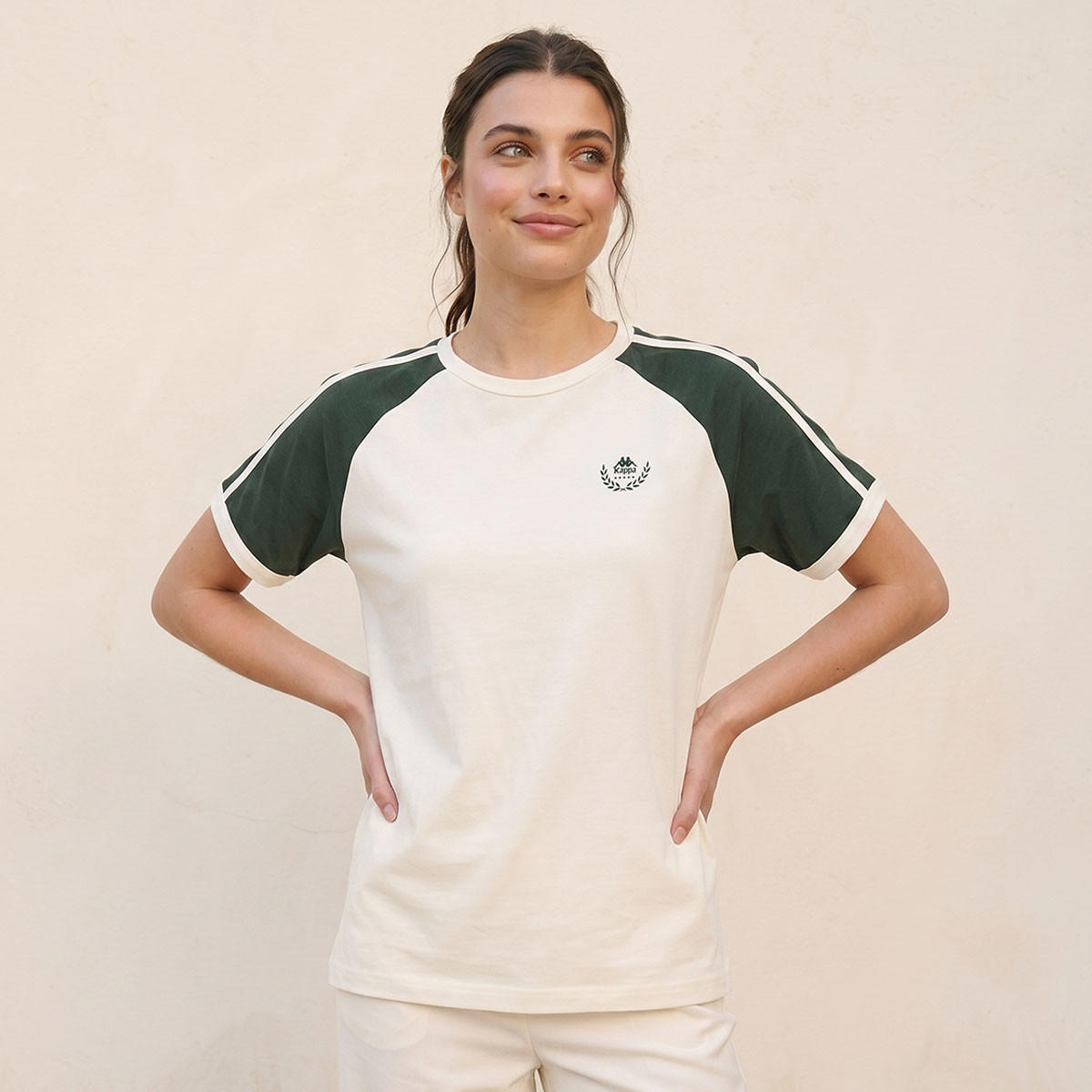 تيشيرت بأكمام مغايرة من كابا-sports-women-clothing-tshirtsandvests-image-1