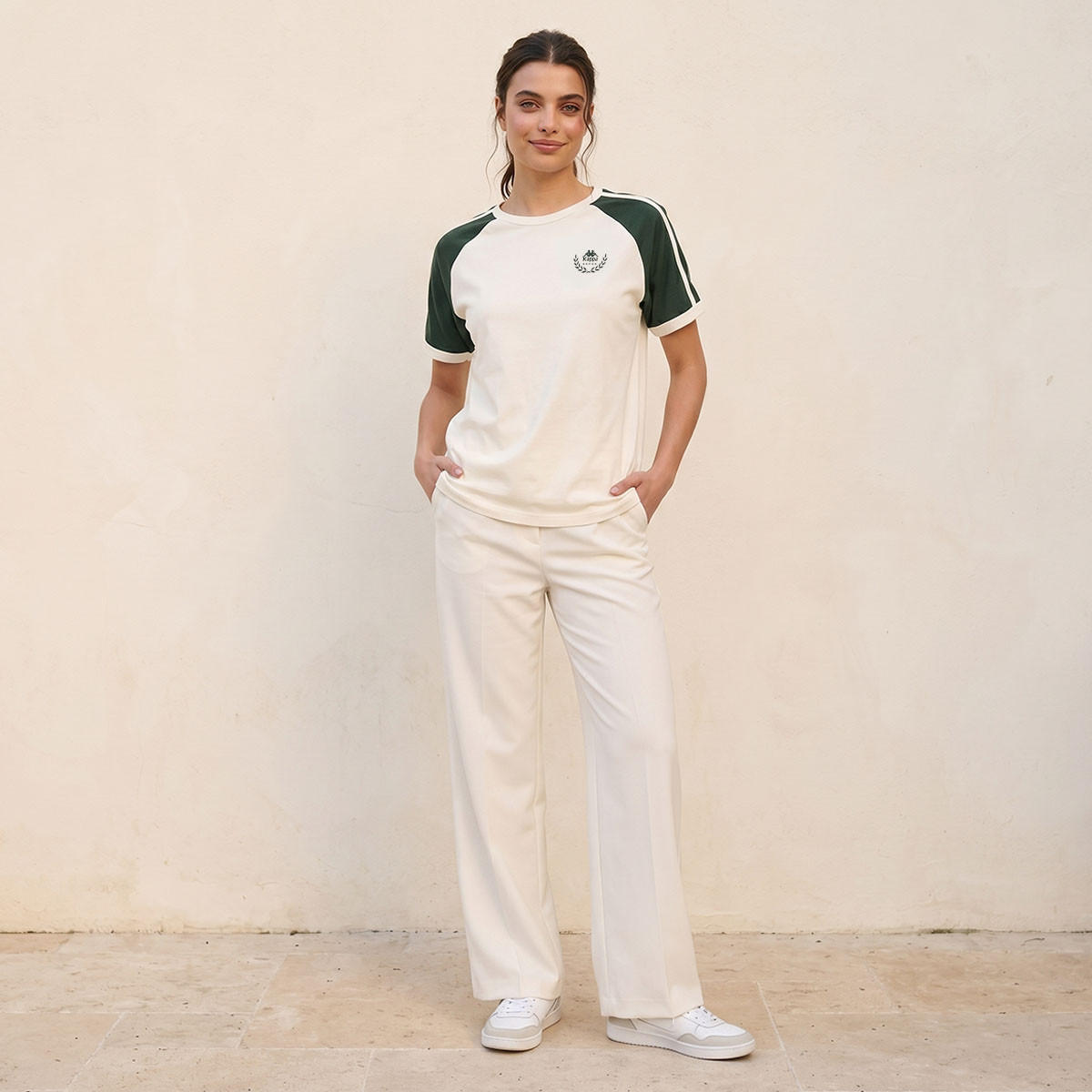 تيشيرت بأكمام مغايرة من كابا-sports-women-clothing-tshirtsandvests-image-3
