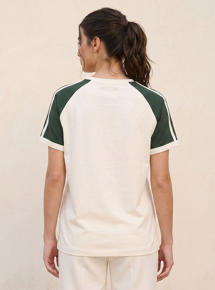 تيشيرت بأكمام مغايرة من كابا-sports-women-clothing-tshirtsandvests-image-4