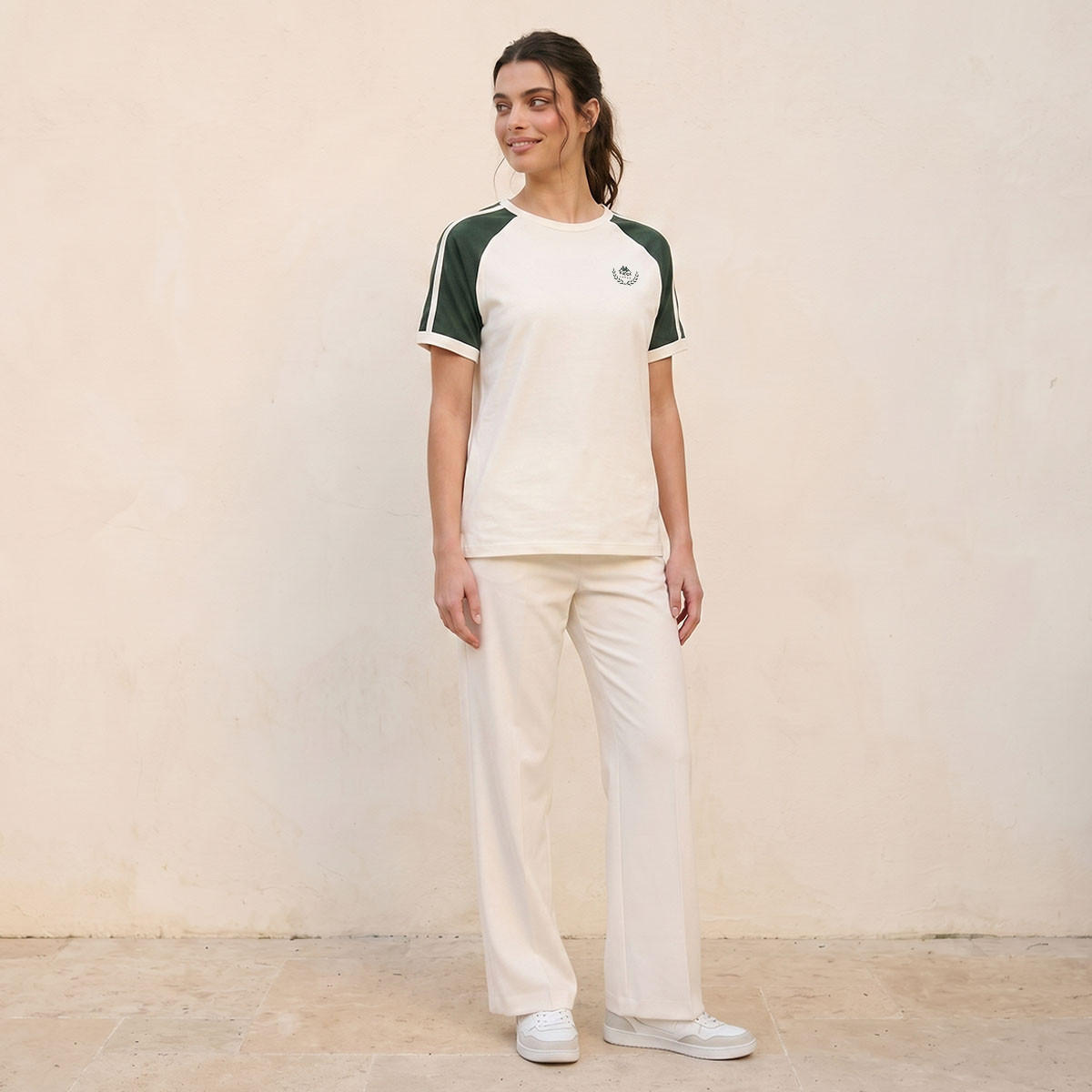 تيشيرت بأكمام مغايرة من كابا-sports-women-clothing-tshirtsandvests-image-5