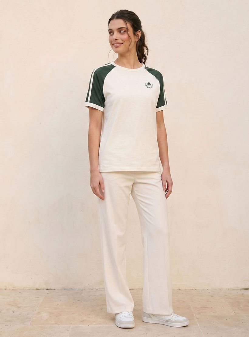 تيشيرت بأكمام مغايرة من كابا-sports-women-clothing-tshirtsandvests-image-5