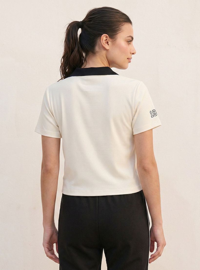 تيشيرت بولو بياقة جوني ومرونة عالية من كابا-sports-women-clothing-tshirtsandvests-image-4