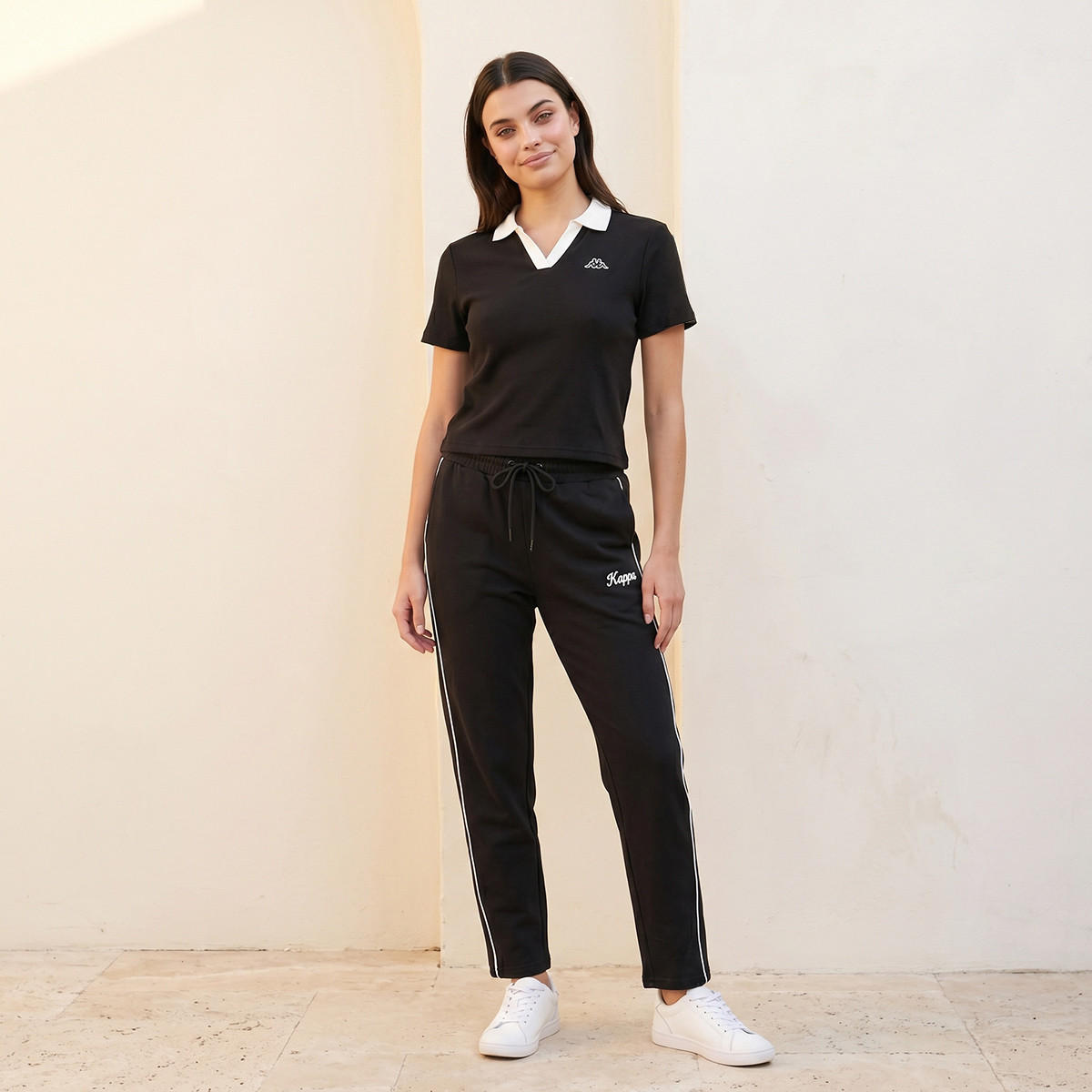 تيشيرت بولو بياقة جوني ومرونة عالية من كابا-sports-women-clothing-tshirtsandvests-image-3