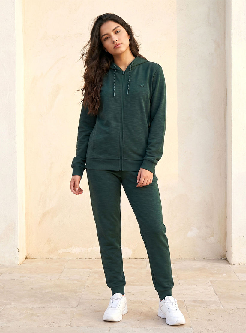 Kappa Logo Design Zip Through Hoodie-women-clothing-hoodiesandsweatshirts-hoodies-image-3