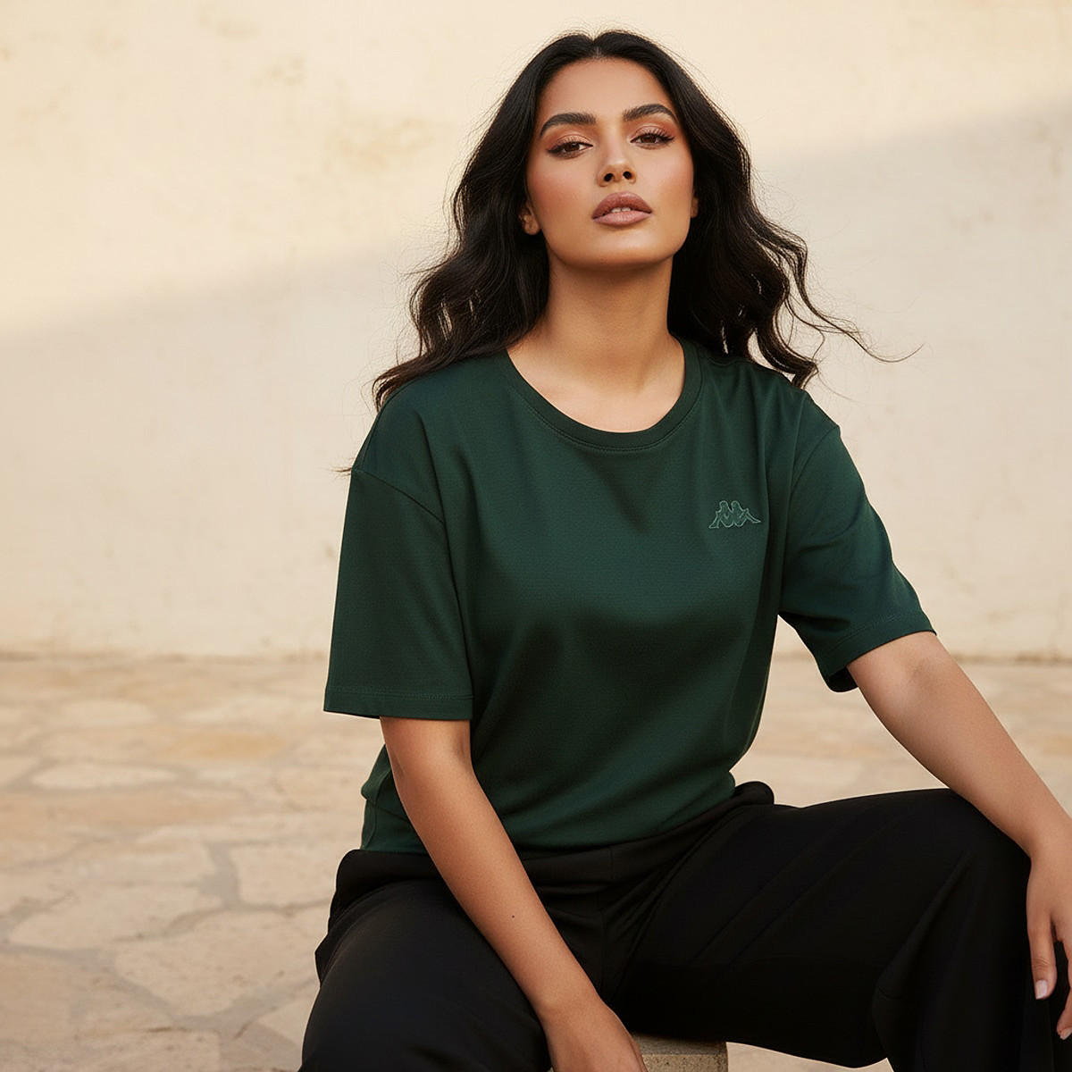 Kappa Women Logo Embroidered T-shirt-women-clothing-tshirts-image-5
