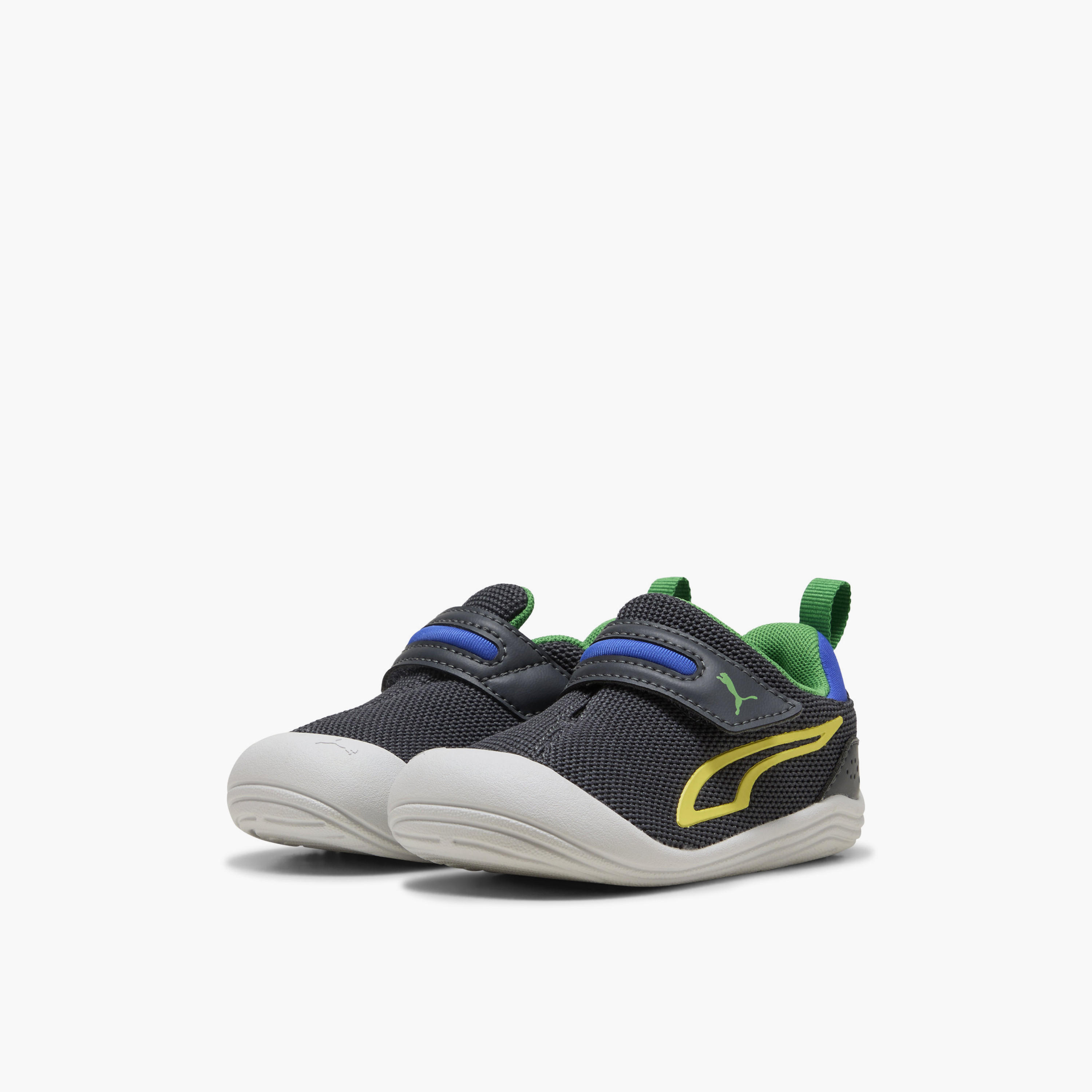 Puma Kitten Mesh V Ankle Sneakers with Hook & Loop Closure-baby-boys-shoes-closedshoes-image-1