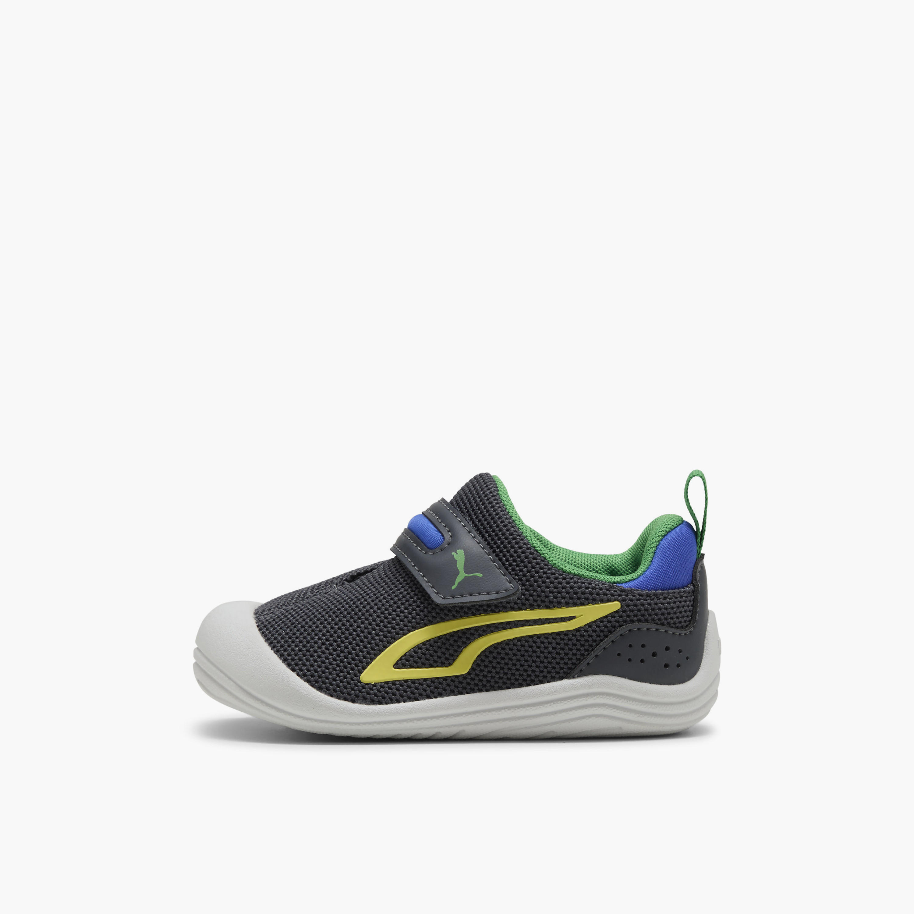 Puma Kitten Mesh V Ankle Sneakers with Hook & Loop Closure-baby-boys-shoes-closedshoes-image-3