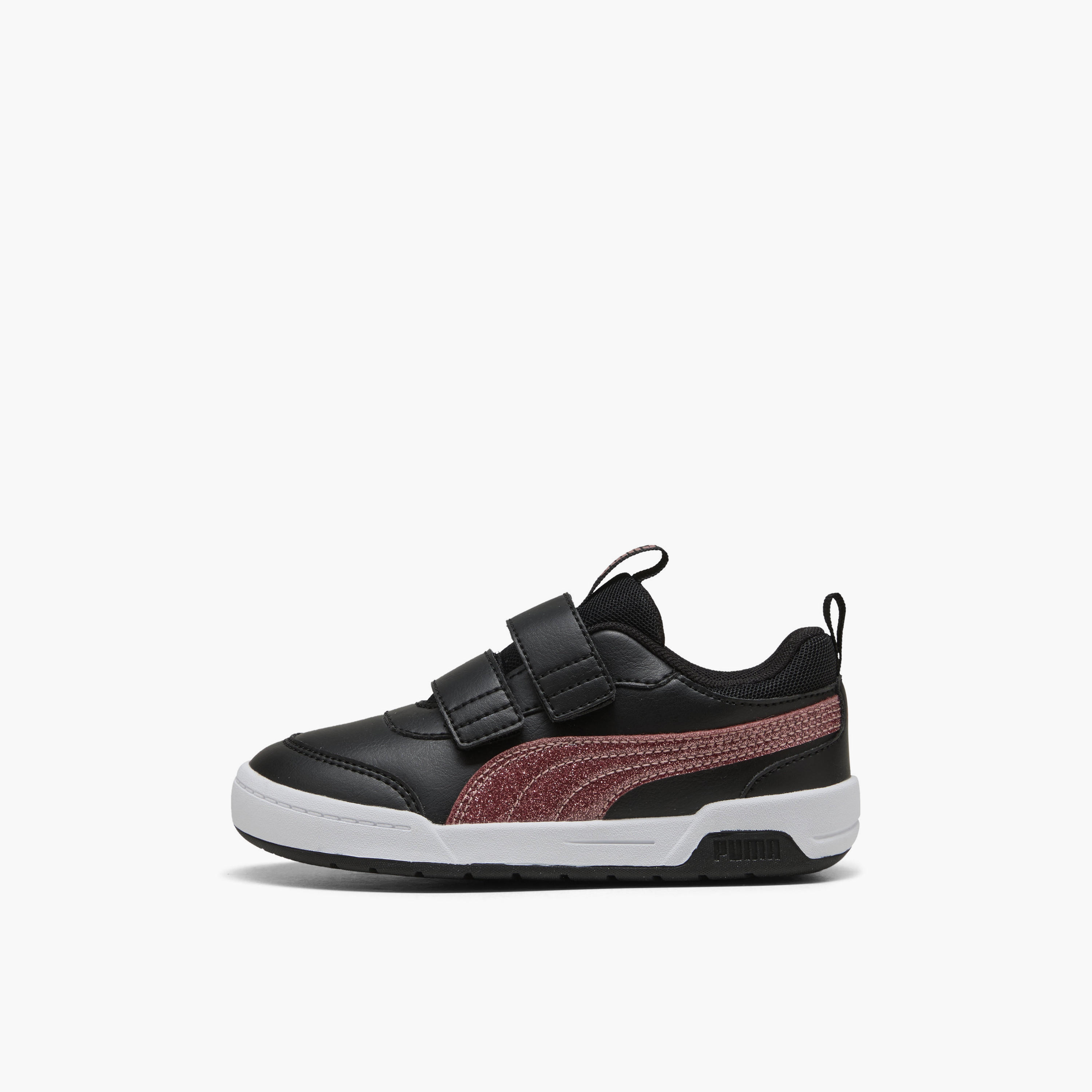 Puma Kids Multiflex 2 Glitz FS V Hook & Loop Ankle Sneakers-girls-shoes-sneakers-image-3