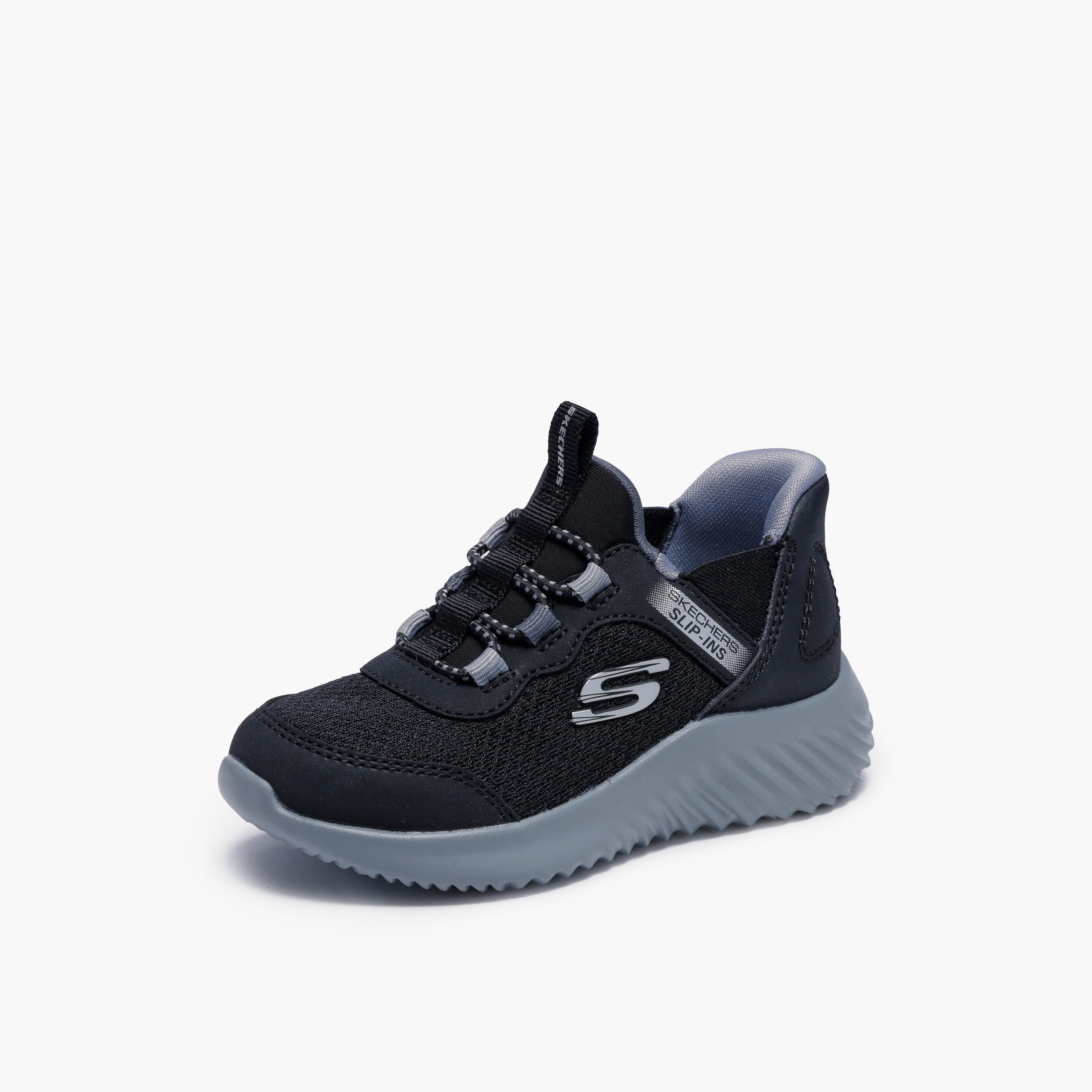 Skechers Sports Shoes with Slip-On Closure, Panelled Design-baby-boys-shoes-closedshoes-image-3