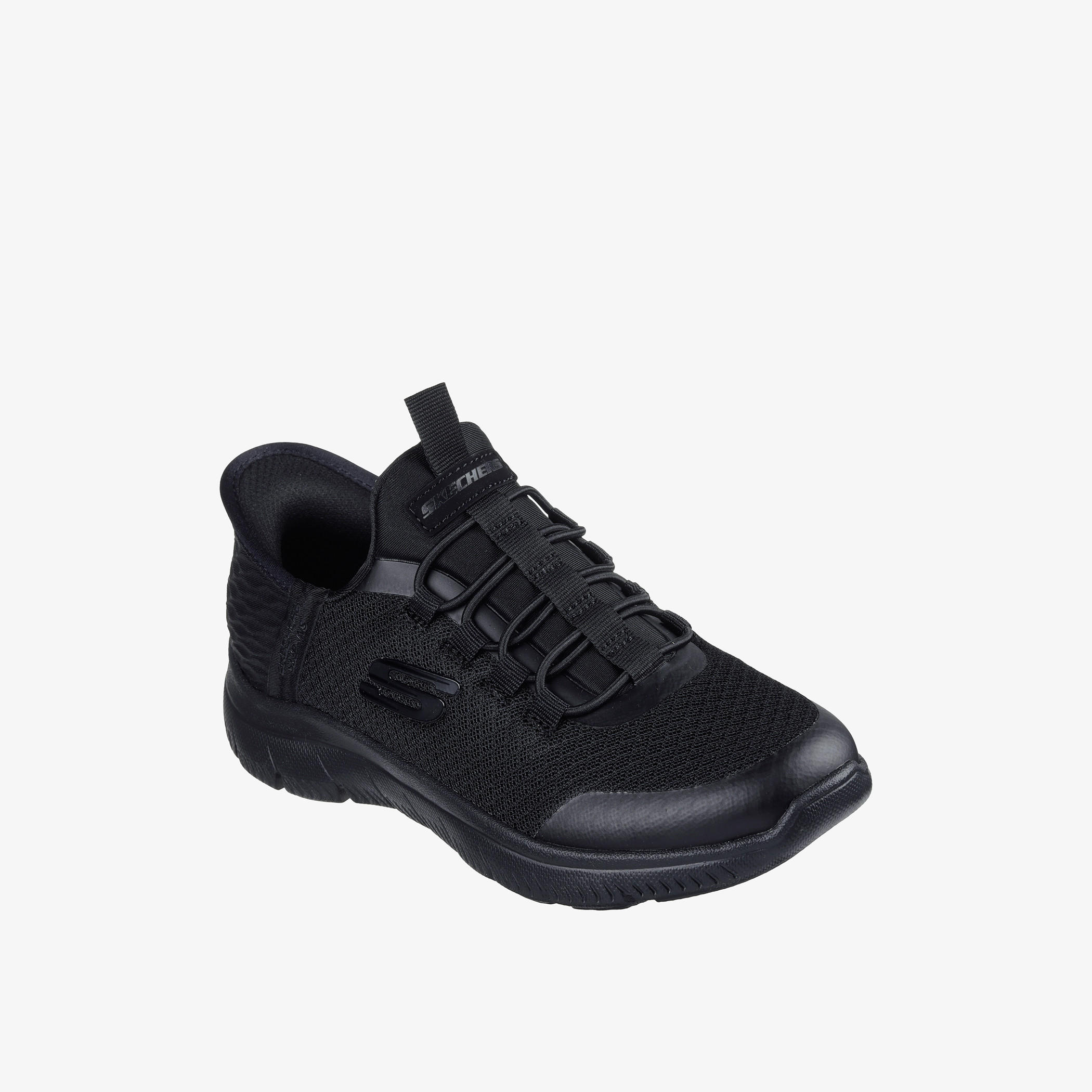 Skechers Kids Mesh Detail Lace-Up Breathable Trainer Shoes-boys-shoes-sneakers-image-1