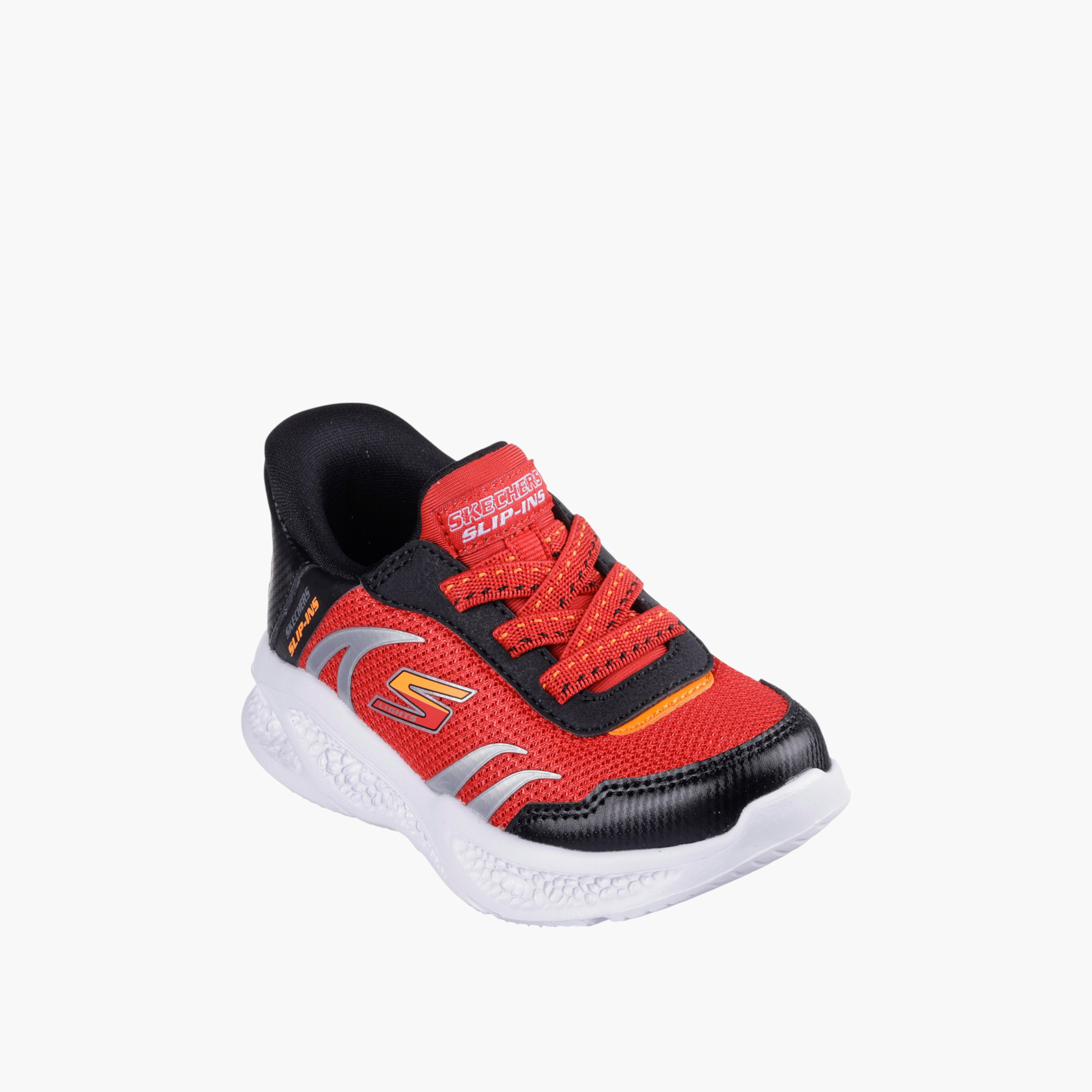 حذاء سنيكرز سكتشرز ميتيورلايتس للأولاد من سكتشرز - 403848N-RDBK-boys-shoes-sneakers-image-1