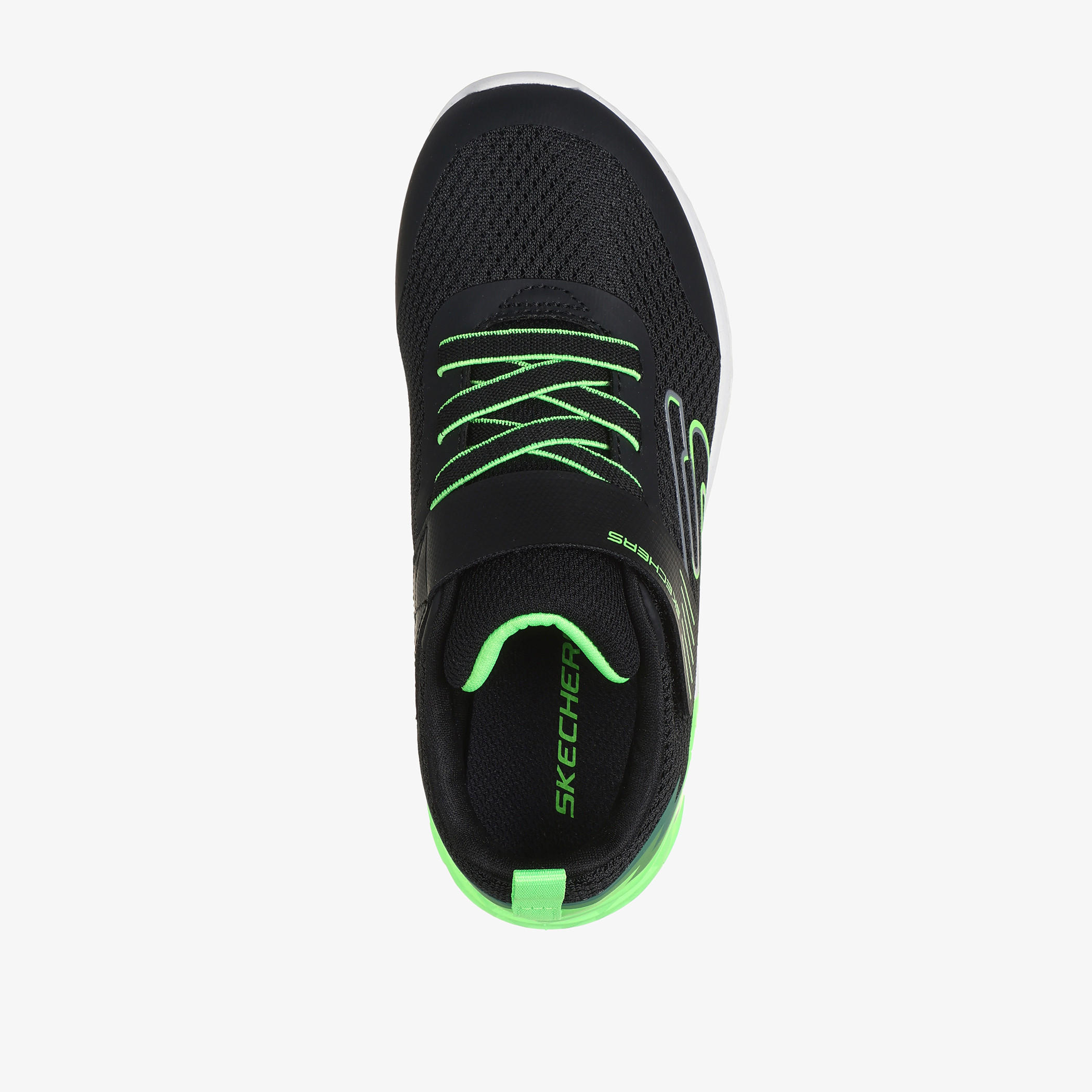 Skechers Kids' Textured Lace Detail Sports Shoes with Hook and Loop Closure - MICROSPEC MAX II-sports-boys-shoes-image-2