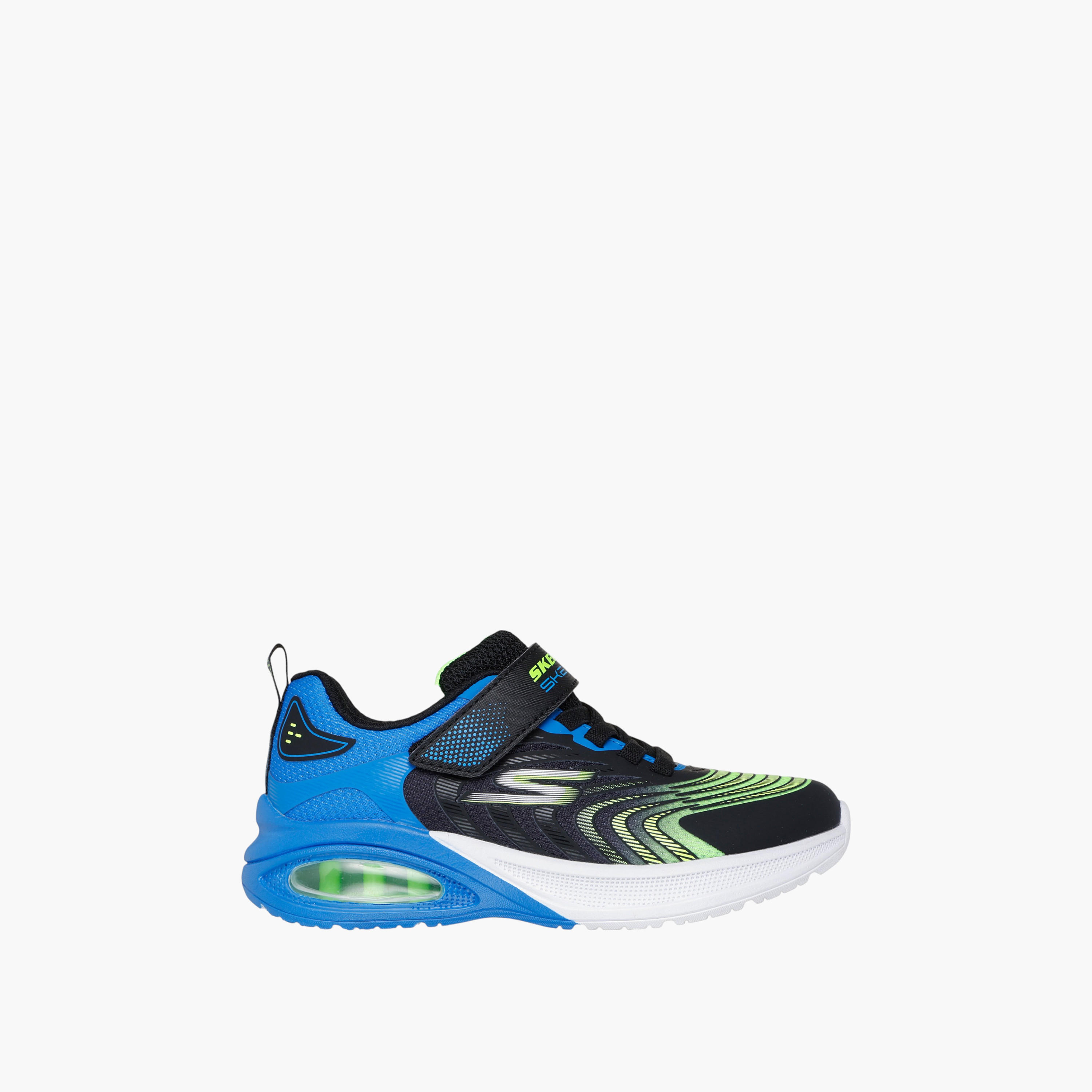 Skechers Boys' MICROSPEC MAX ADVANCE Sneakers with Hook and Loop Closure - 403938L-BBLM-boys-shoes-sneakers-image-2