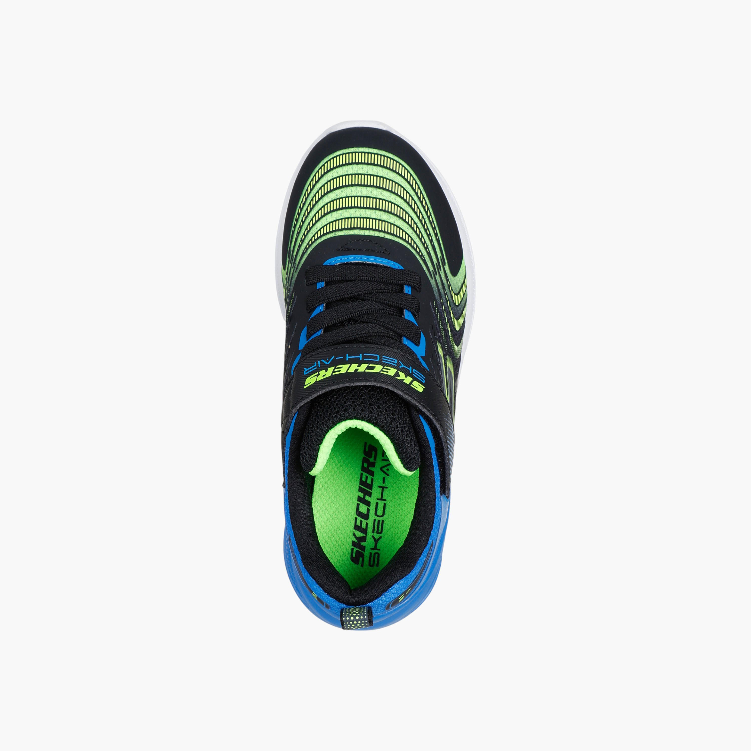 Skechers Boys' MICROSPEC MAX ADVANCE Sneakers with Hook and Loop Closure - 403938L-BBLM-sports-boys-shoes-image-3
