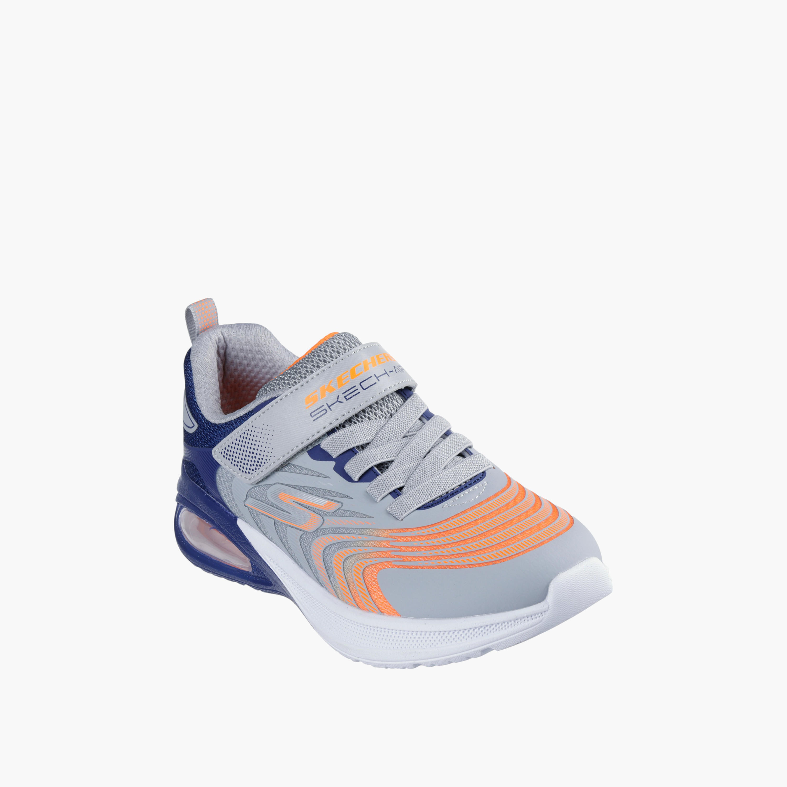 Skechers Boys MICROSPEC MAX ADVANCE Hook & Loop Light-Up Ankle Sneakers-boys-shoes-sneakers-image-1