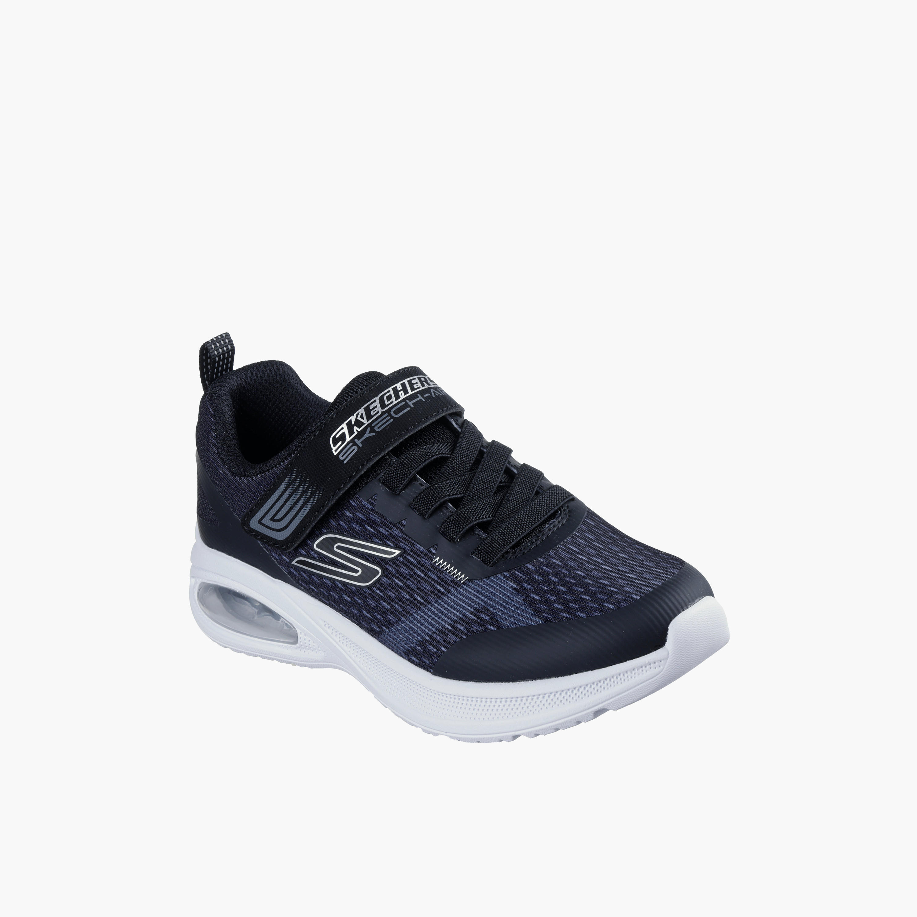 Skechers Boys MICROSPEC MAX ADVANCE Hook & Loop Sneakers - 404105L-BLK-CP-boys-shoes-sneakers-image-1
