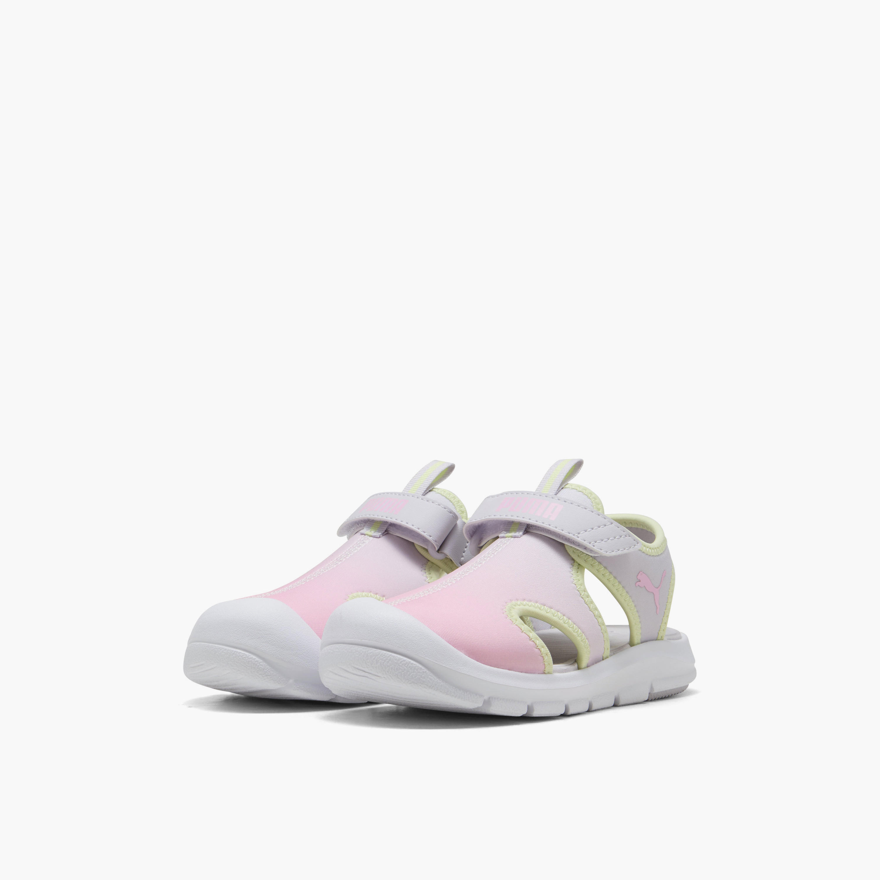 Puma Girls Fun Racer Come On V Hook & Loop Strap Sandals-girls-shoes-sports-image-1