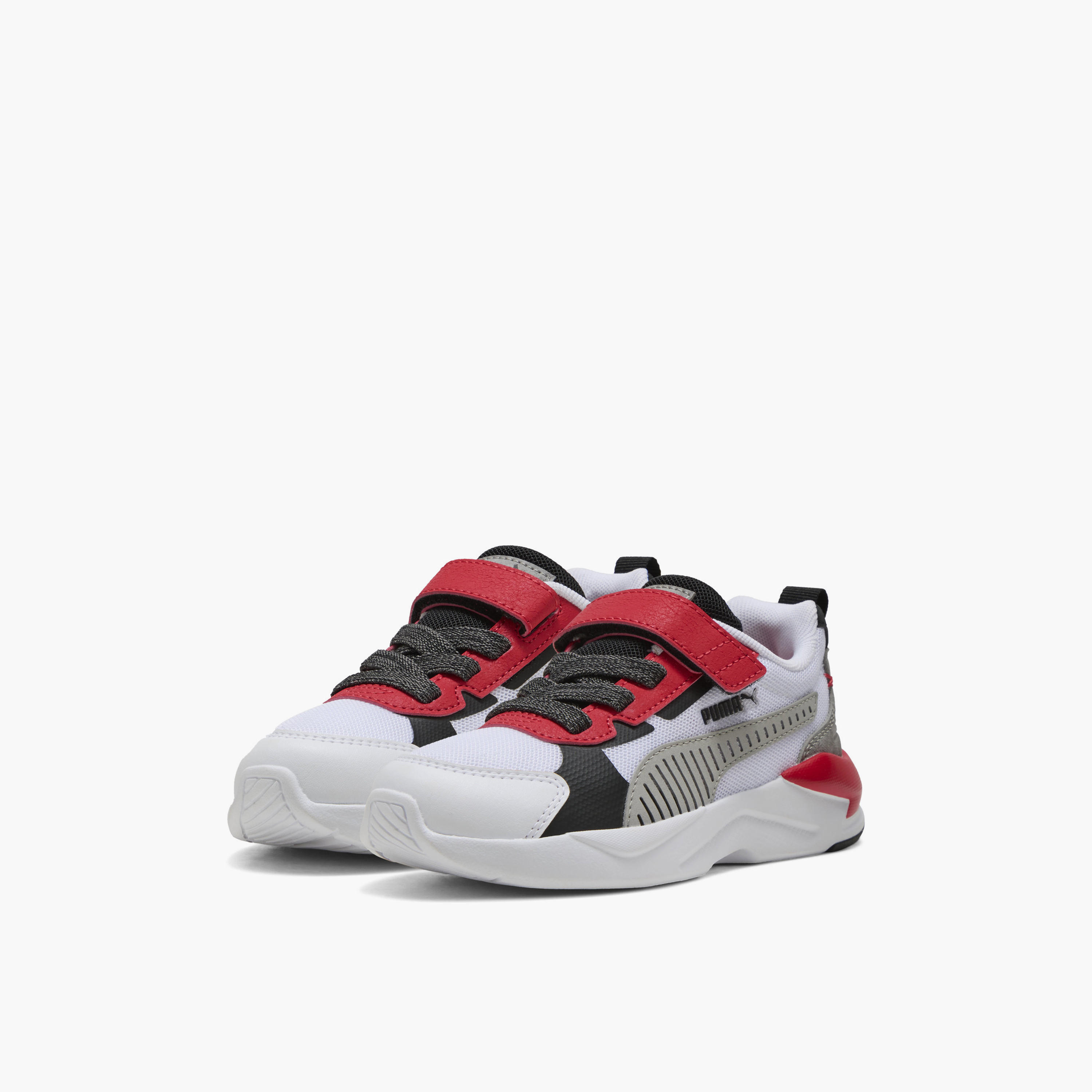 Puma Boys X-Ray 3 LT MID 90s 26 Hook & Loop Ankle Sneakers-boys-shoes-sneakers-image-1