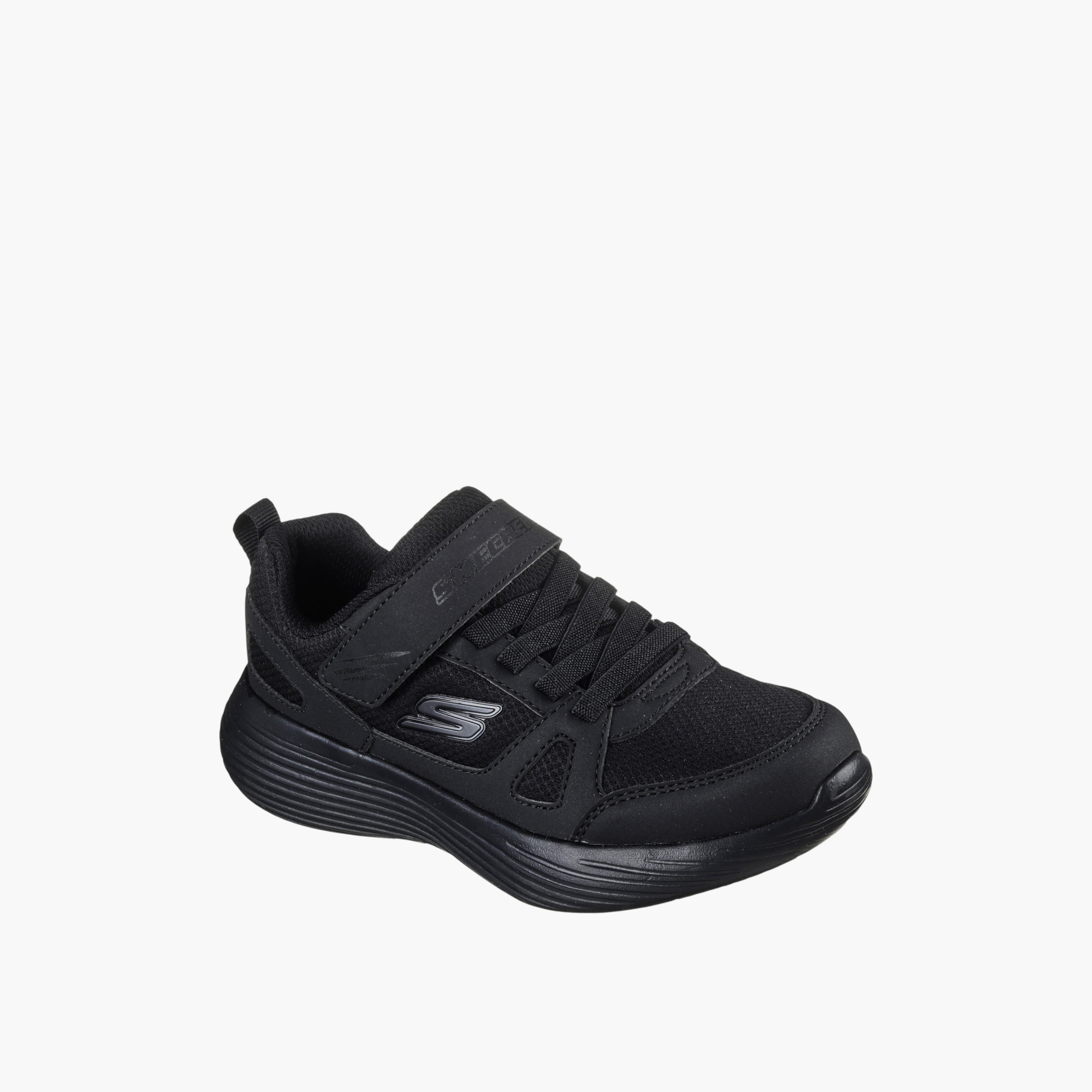Skechers Boys' GO RUN 400 V2 School Shoes with Hook and Loop Closure - 405090L-BBK-boys-shoes-schoolshoes-image-1