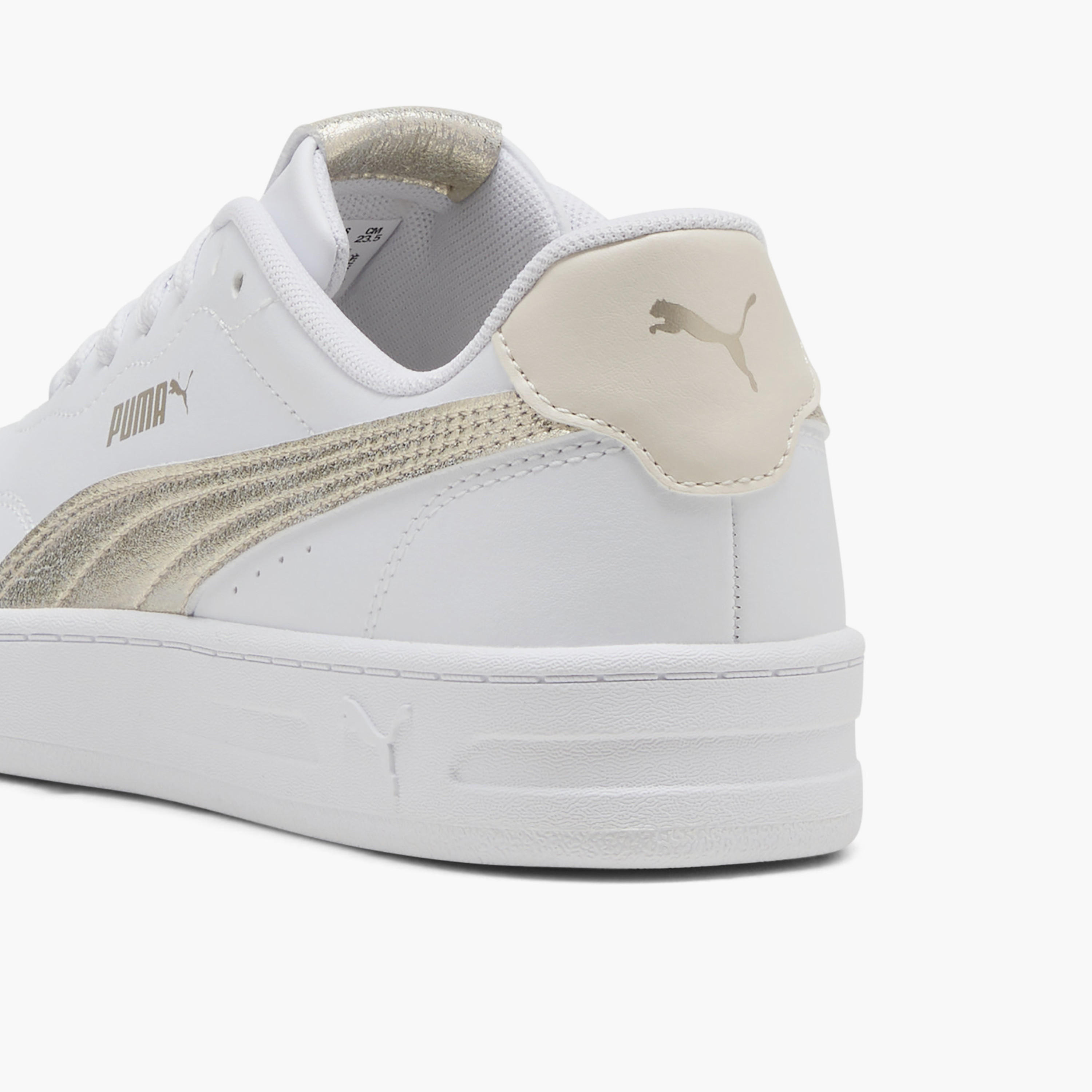 Puma Women Court Lally Metallic Whisper Lace-Up Low Ankle Sneakers-women-shoes-sneakers-image-6