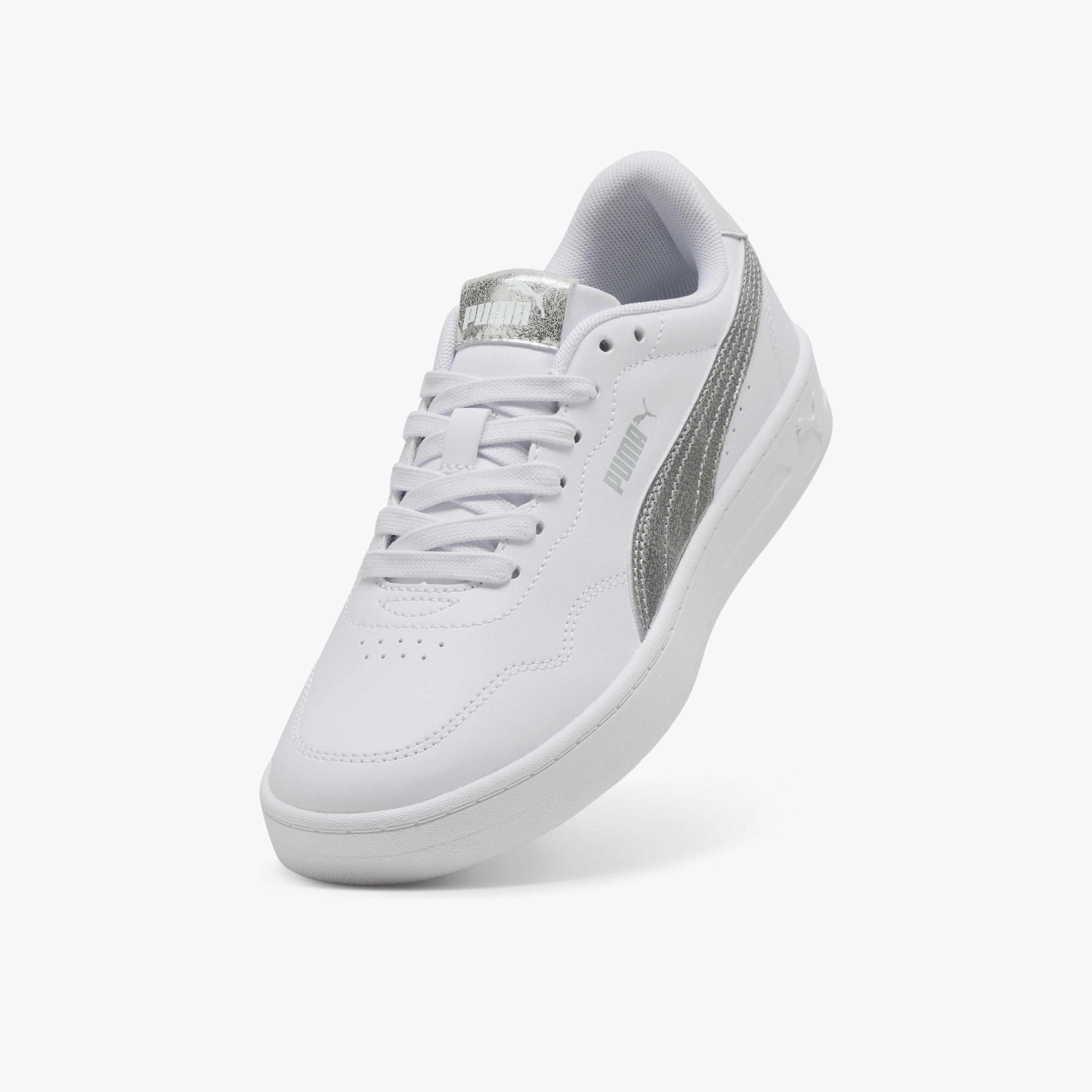 Puma Women Court Lally Metallic Whisper Lace-Up Ankle Sneakers-women-shoes-sneakers-image-5