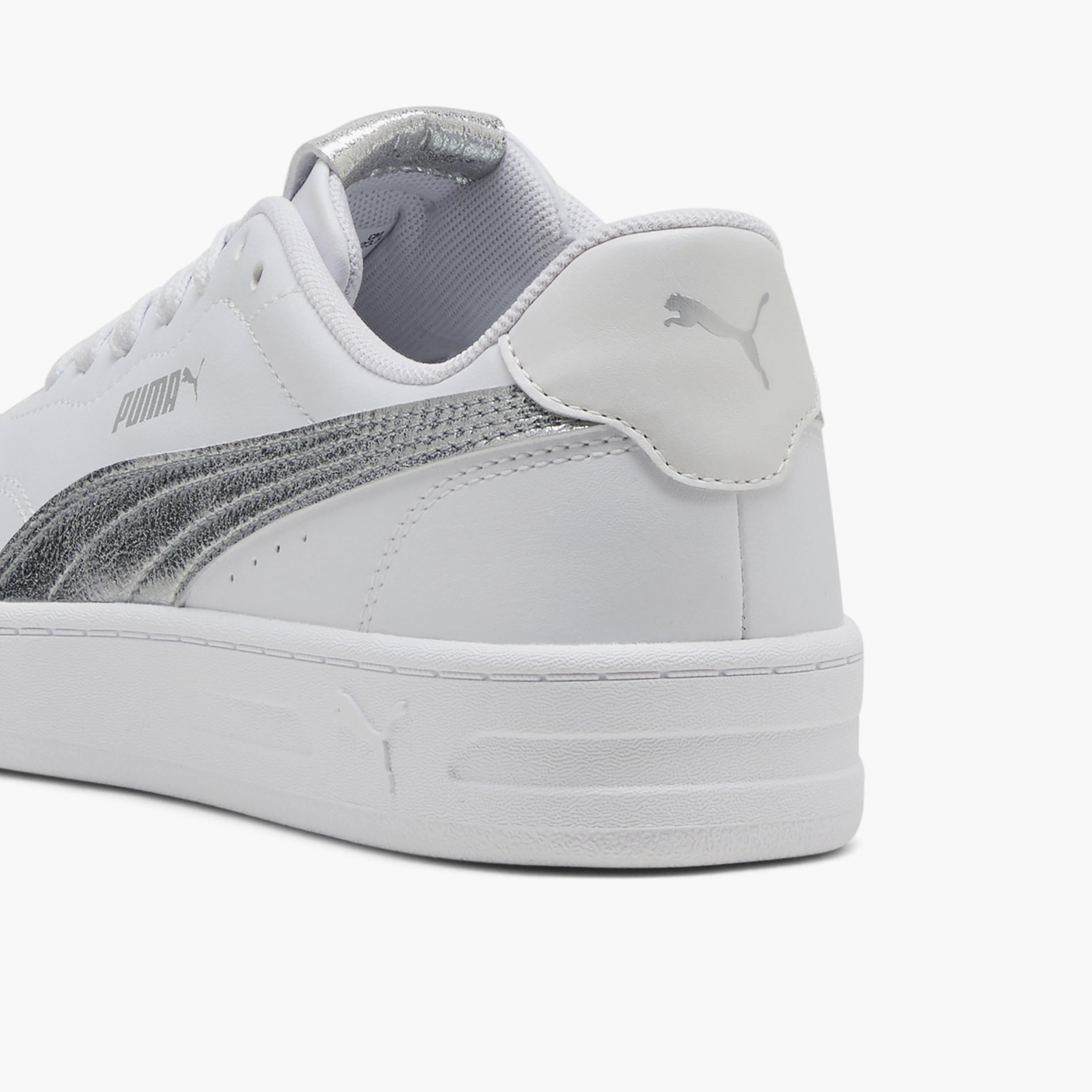 Puma Women Court Lally Metallic Whisper Lace-Up Ankle Sneakers-women-shoes-sneakers-image-6