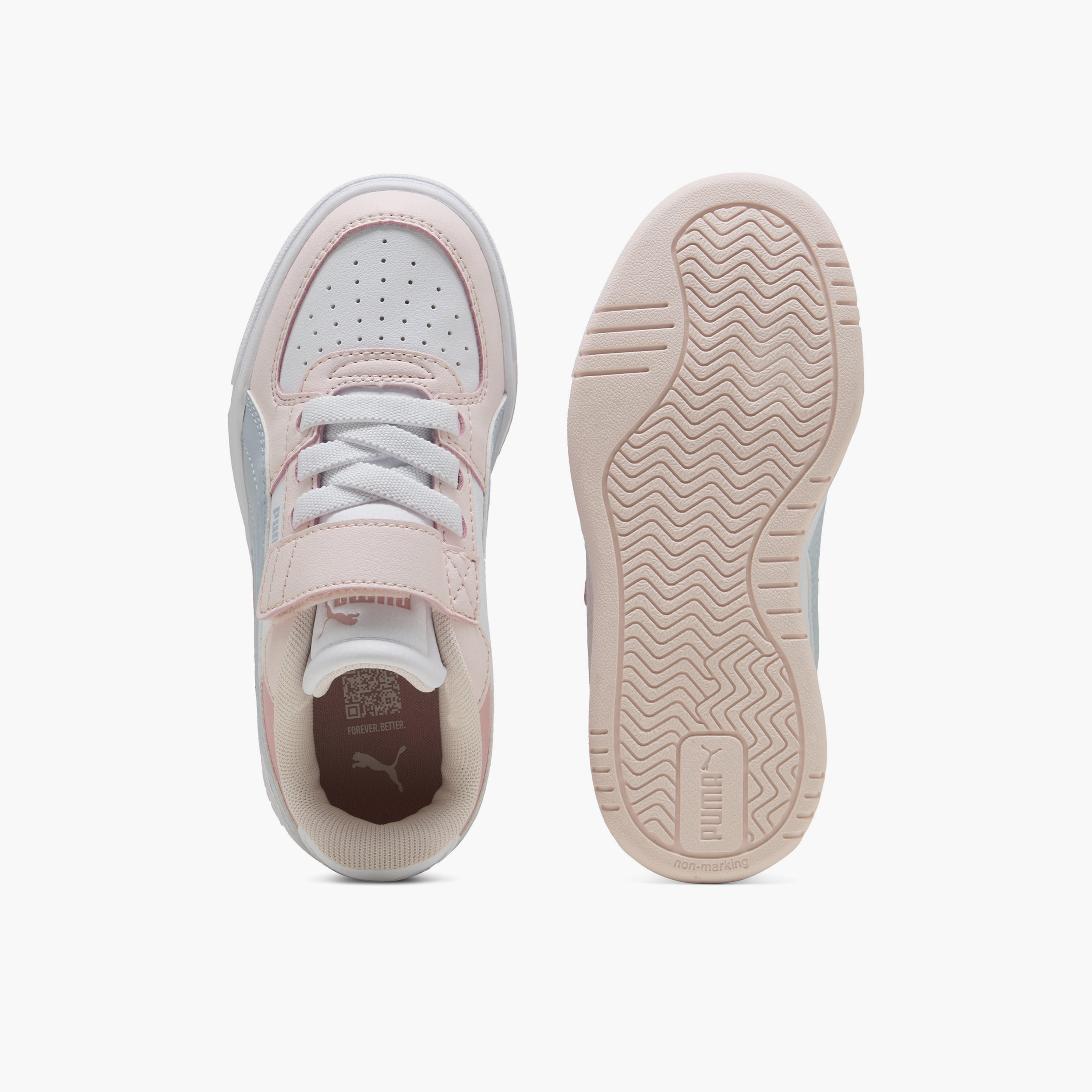 Puma Girls Caven III Block Hook & Loop Sports Shoes-girls-shoes-sports-image-4